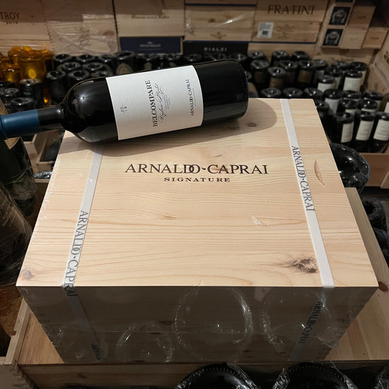 Belcompare 2018 Merlot Arnaldo Caprai - Cassa Legno 6 Bottiglie