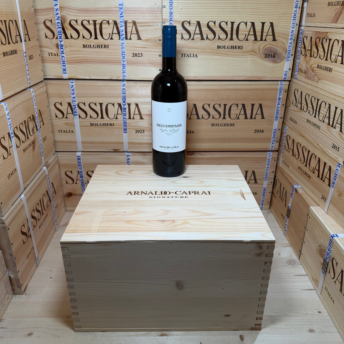 Belcompare Merlot 2020 Arnaldo Caprai - Cassa Legno 6 Bottiglie