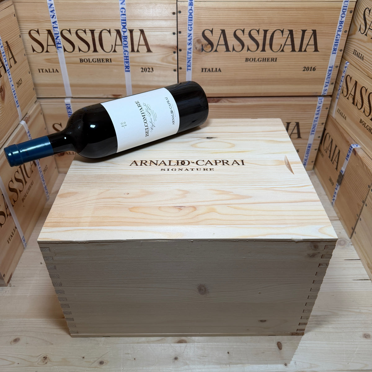 Belcompare Merlot 2020 Arnaldo Caprai - Cassa Legno 6 Bottiglie
