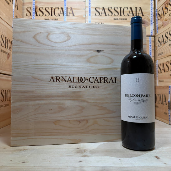Belcompare Merlot 2020 Arnaldo Caprai - Cassa Legno 6 Bottiglie