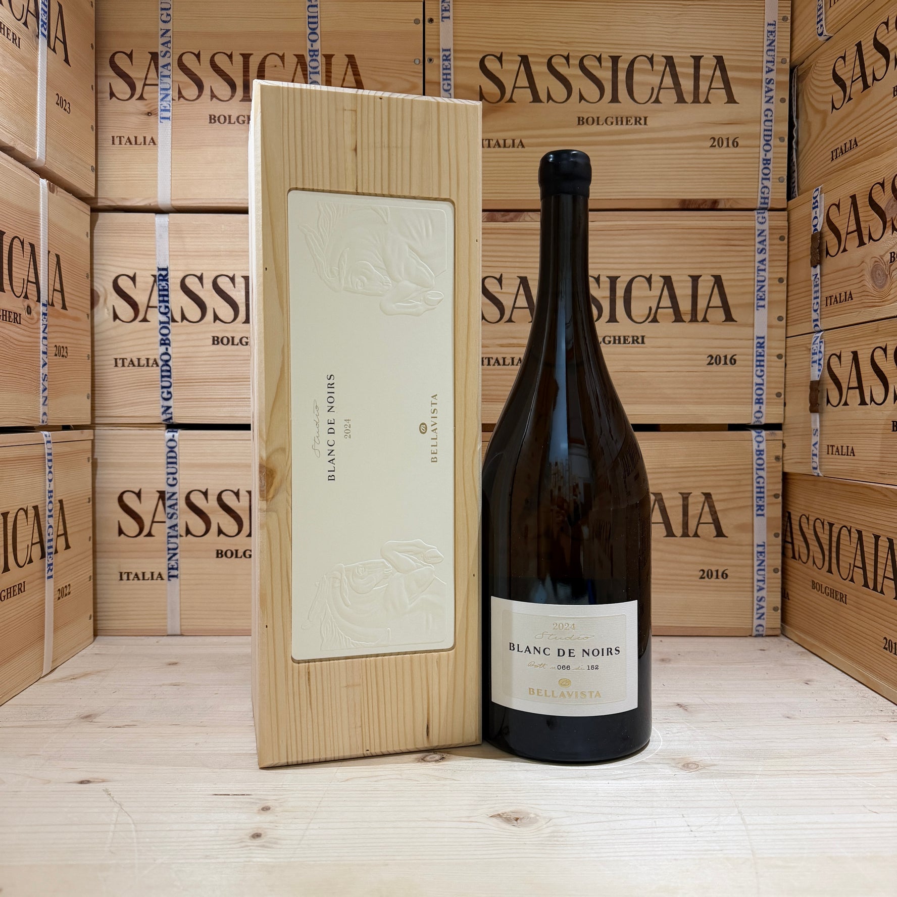 Bellavista Blanc de Noirs 2024 Studio Magnum Pinot Nero IGT del Sebino - in Cassa Legno