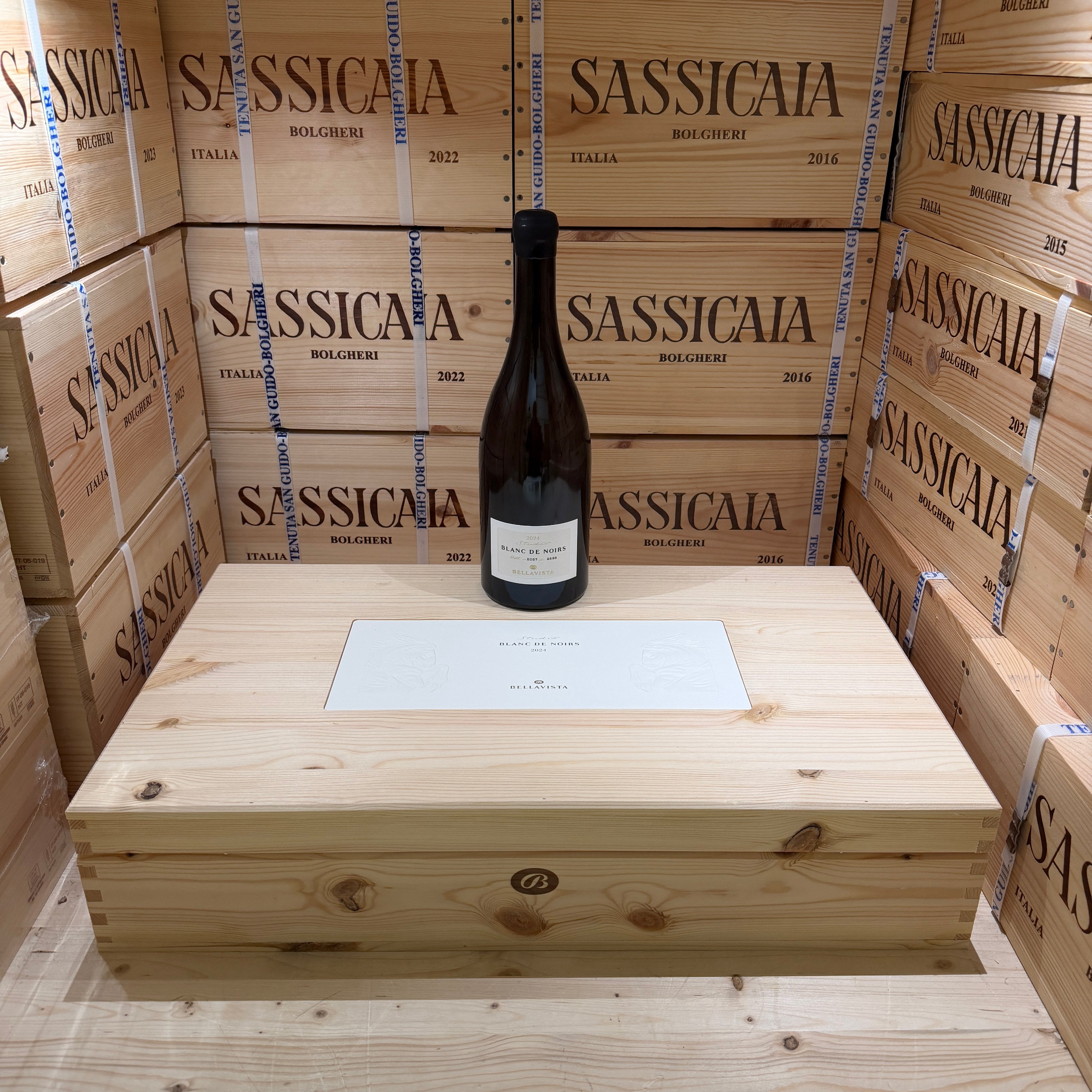 Bellavista Blanc de Noirs 2024 Studio Pinot Nero IGT del Sebino - Cassa Legno 6 Bottiglie