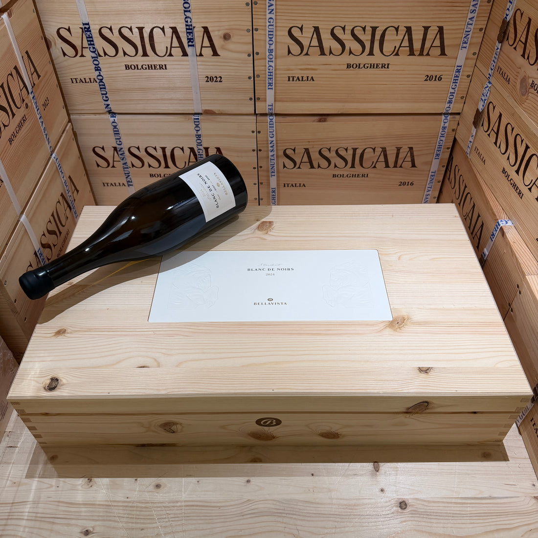 Bellavista Blanc de Noirs 2024 Studio Pinot Nero IGT del Sebino - Cassa Legno 6 Bottiglie