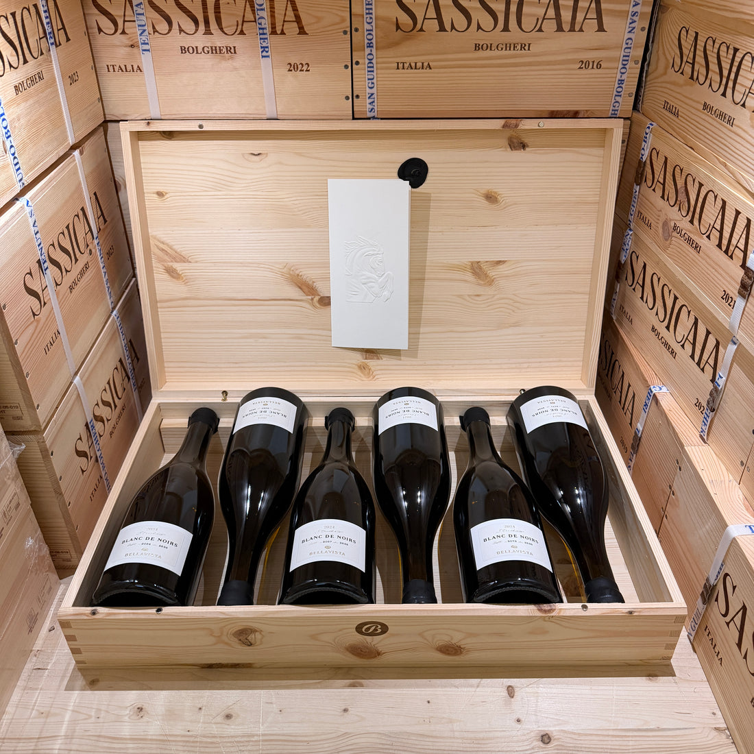 Bellavista Blanc de Noirs 2024 Studio Pinot Nero IGT del Sebino - Cassa Legno 6 Bottiglie