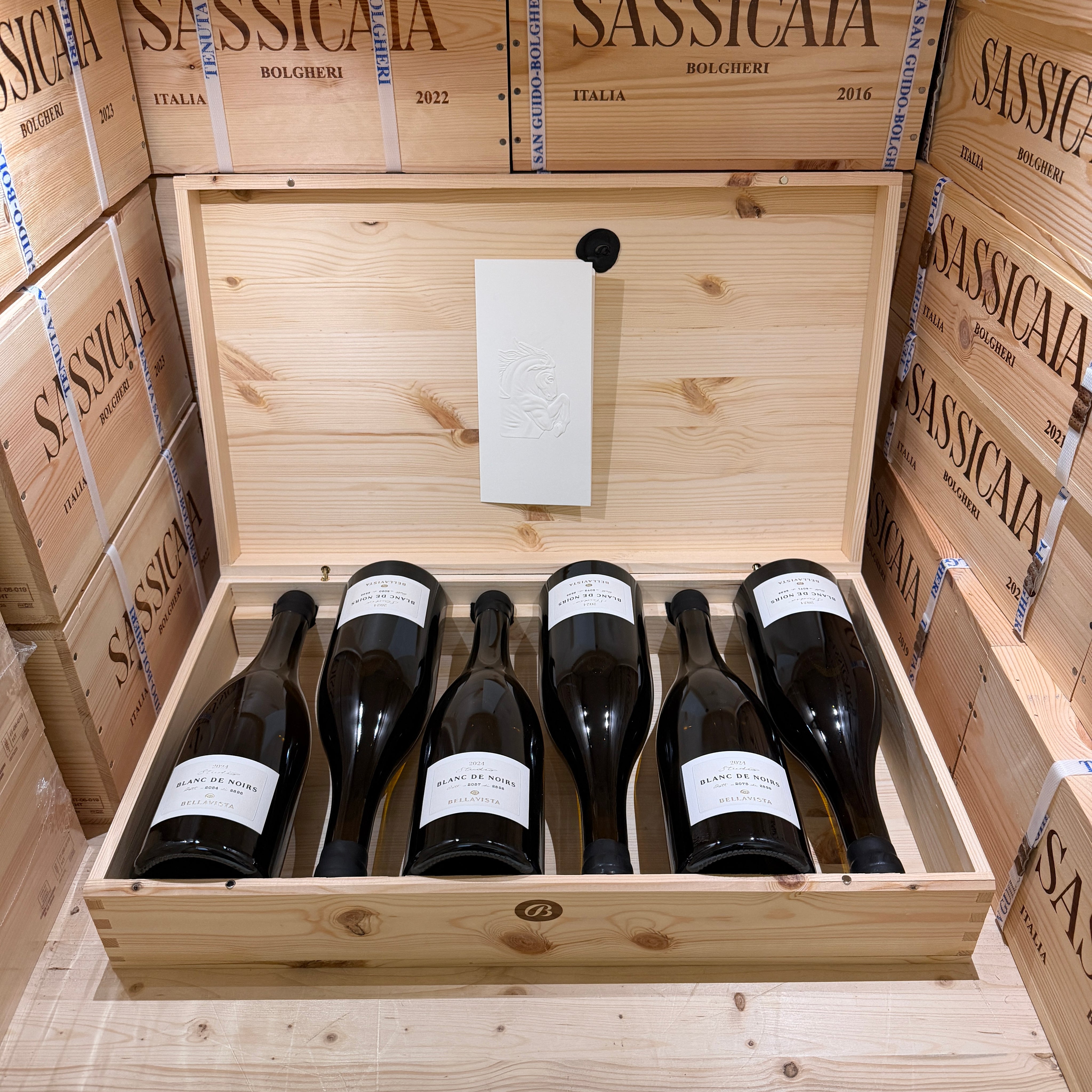 Bellavista Blanc de Noirs 2024 Studio Pinot Nero IGT del Sebino - Cassa Legno 6 Bottiglie