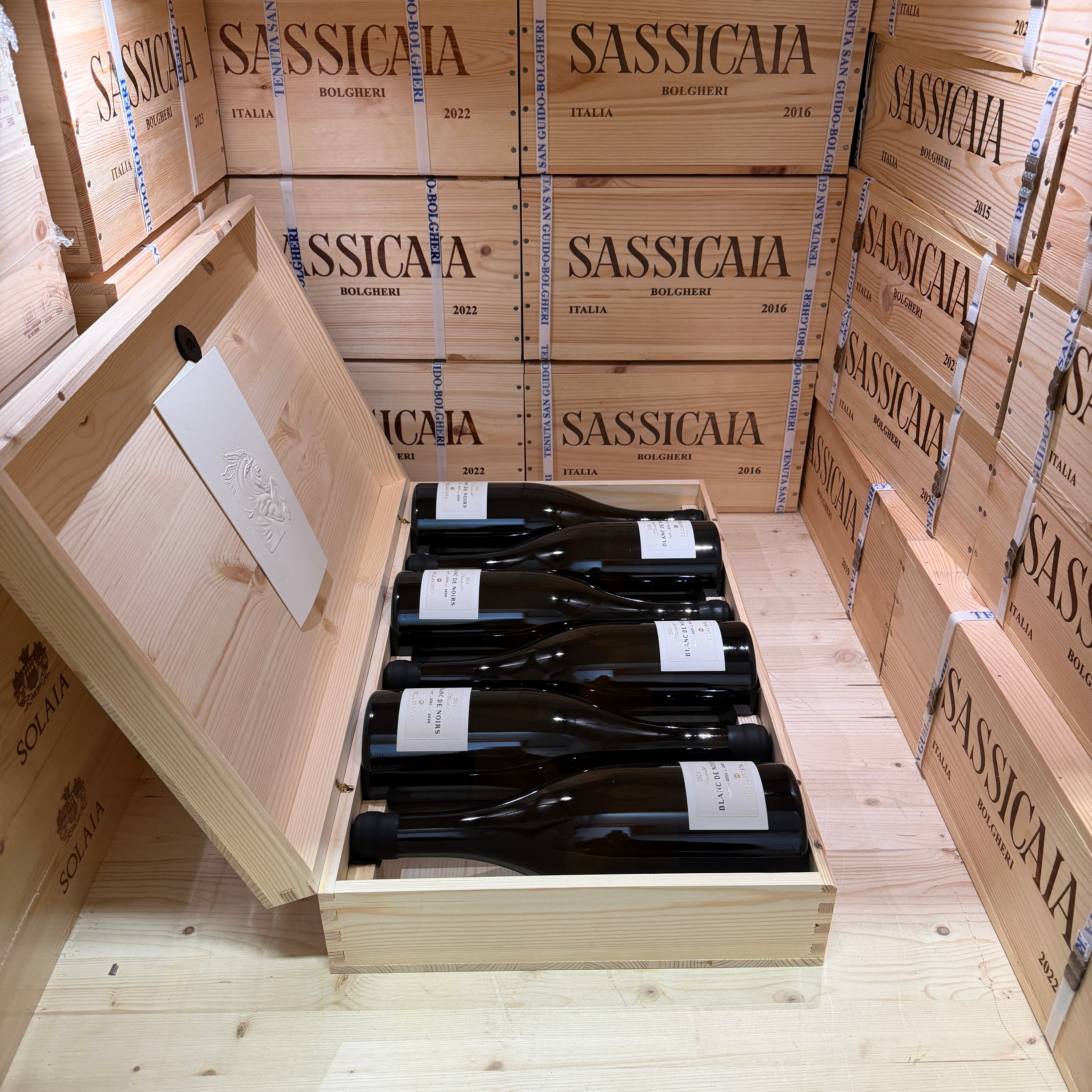 Bellavista Blanc de Noirs 2024 Studio Pinot Nero IGT del Sebino - Cassa Legno 6 Bottiglie