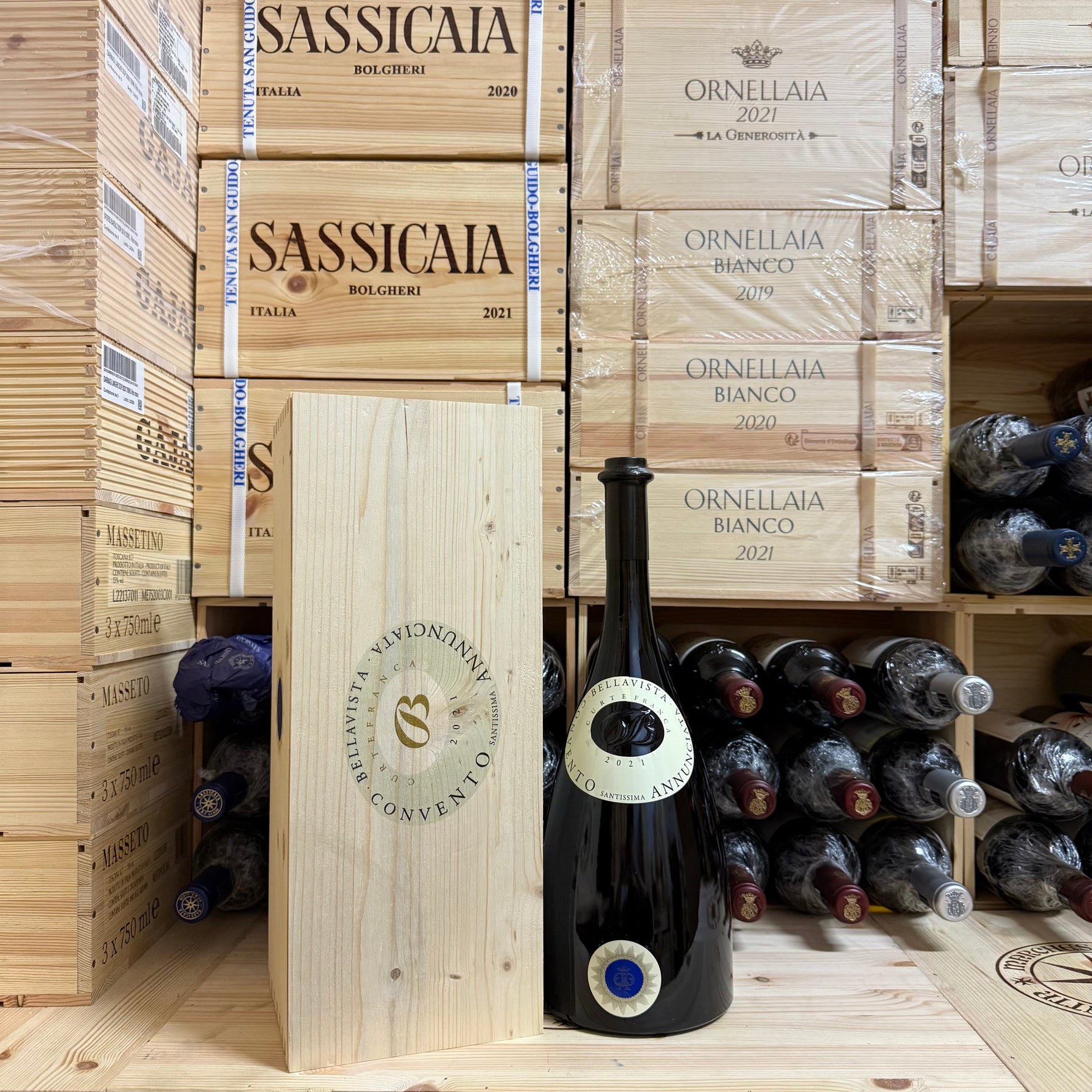 Bellavista Convento Santissima Annunciata 2021 Magnum Curtefranca Bianco DOC - in Cassa Legno