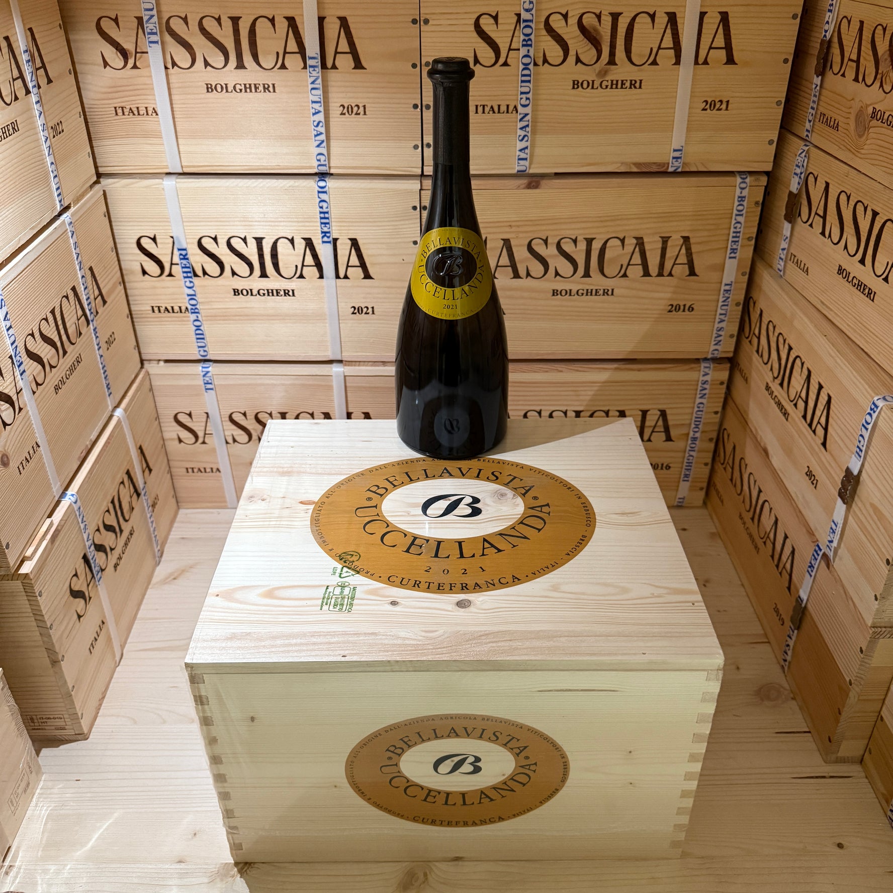 Bellavista Uccellanda 2021 Curtefranca Bianco DOC - Cassa Legno 6 Bottiglie