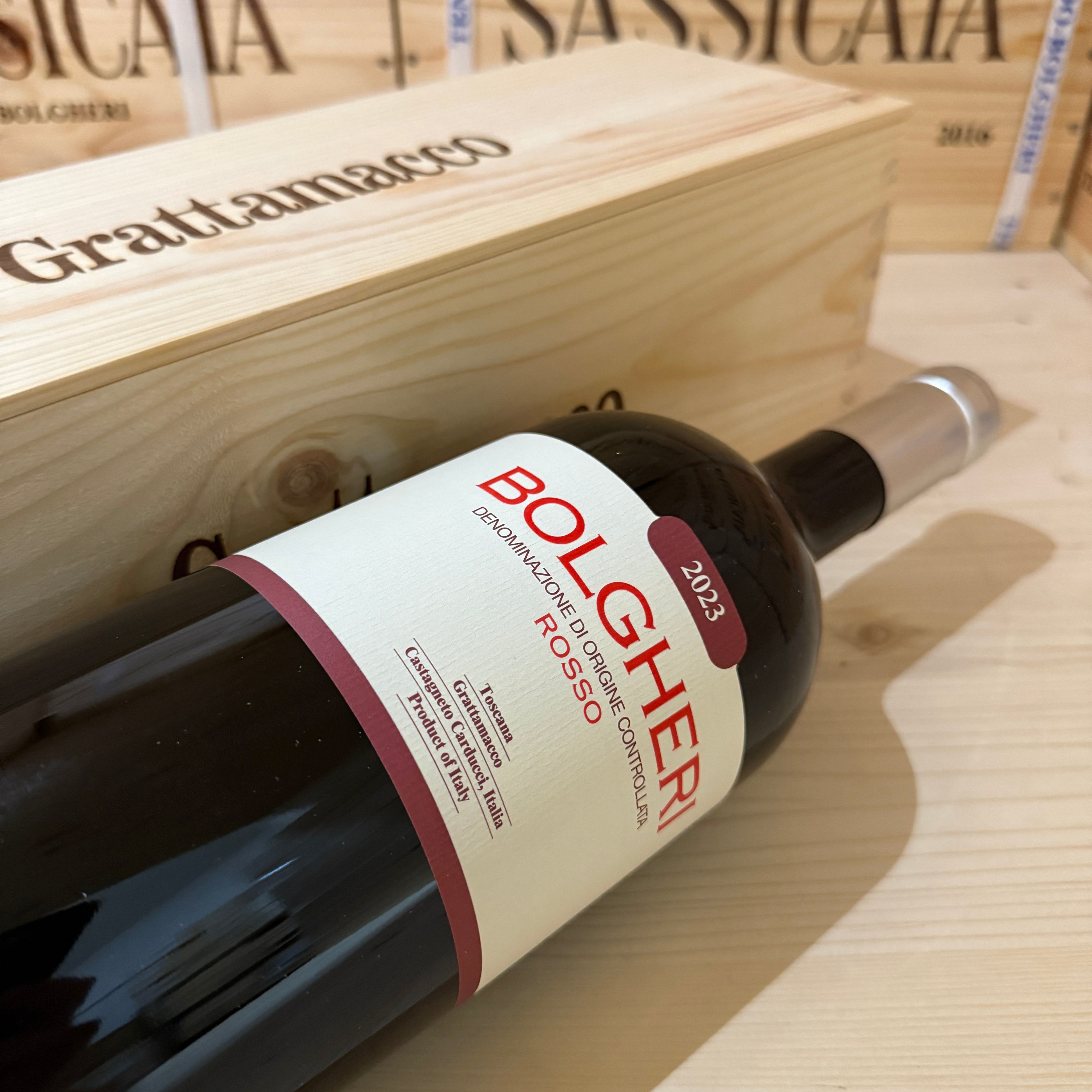Bolgheri Rosso DOC 2023 Magnum Tenuta Grattamacco ColleMassari - in Cassa Legno