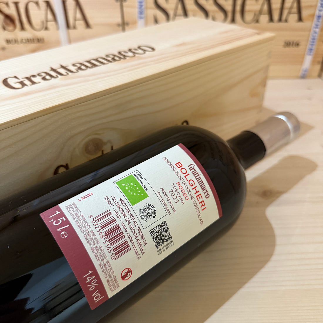 Bolgheri Rosso DOC 2023 Magnum Tenuta Grattamacco ColleMassari - in Cassa Legno