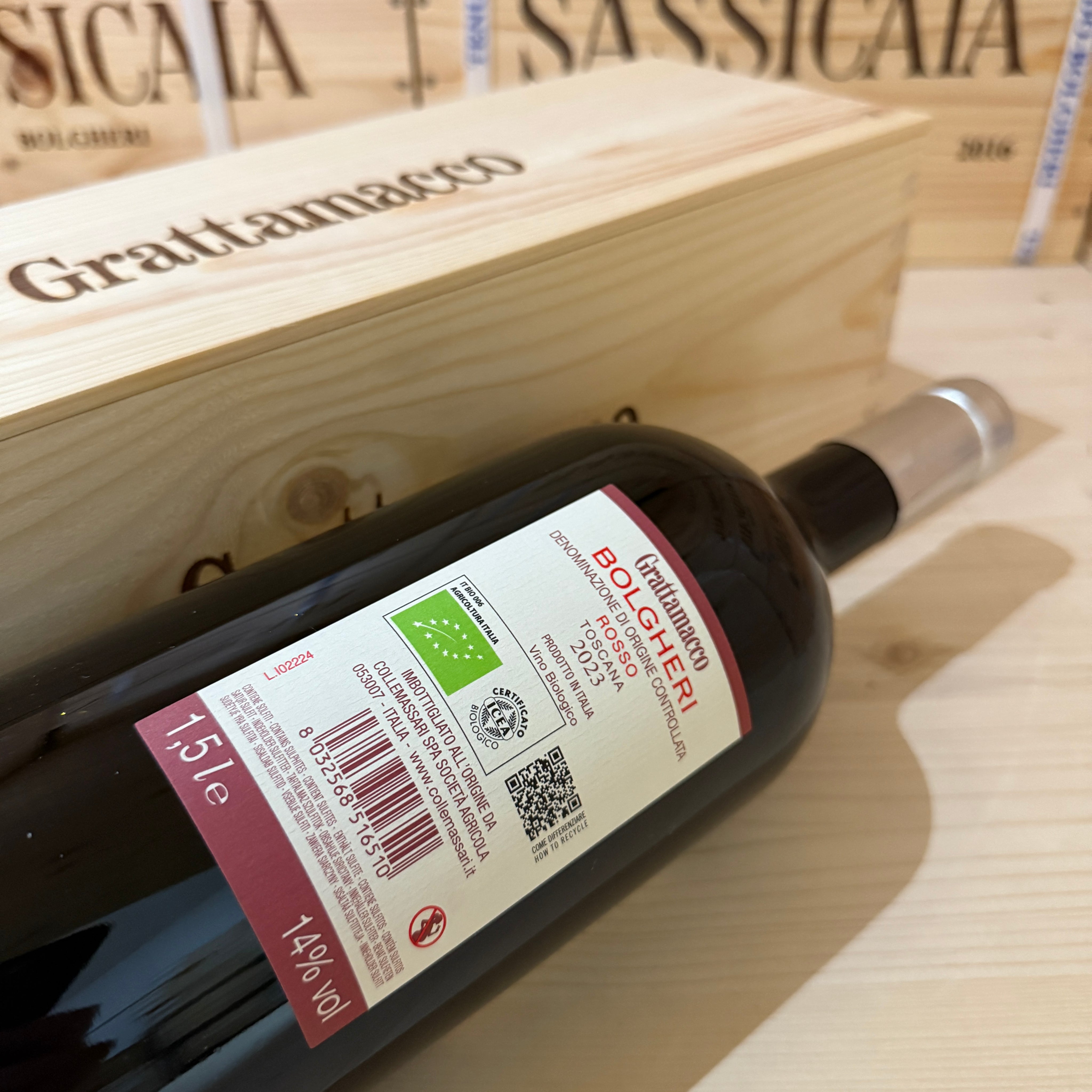 Bolgheri Rosso DOC 2023 Magnum Tenuta Grattamacco ColleMassari - in Cassa Legno