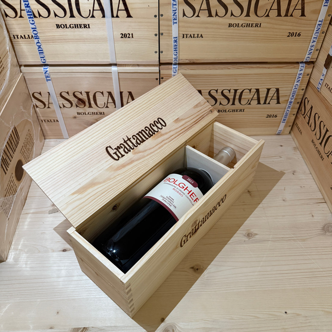 Bolgheri Rosso DOC 2023 Magnum Tenuta Grattamacco ColleMassari - in Cassa Legno