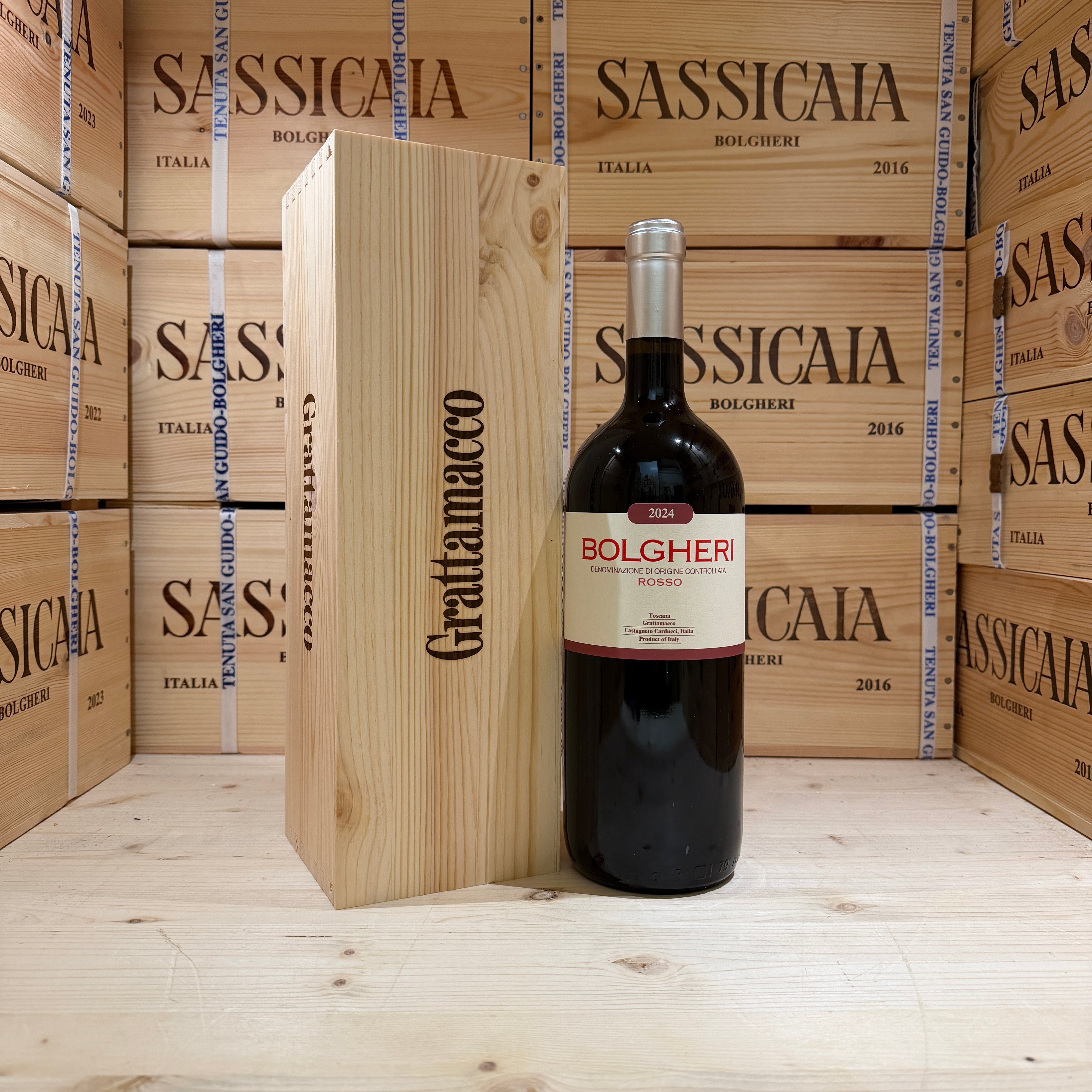 Bolgheri Rosso DOC 2024 Magnum Tenuta Grattamacco - in Cassa Legno