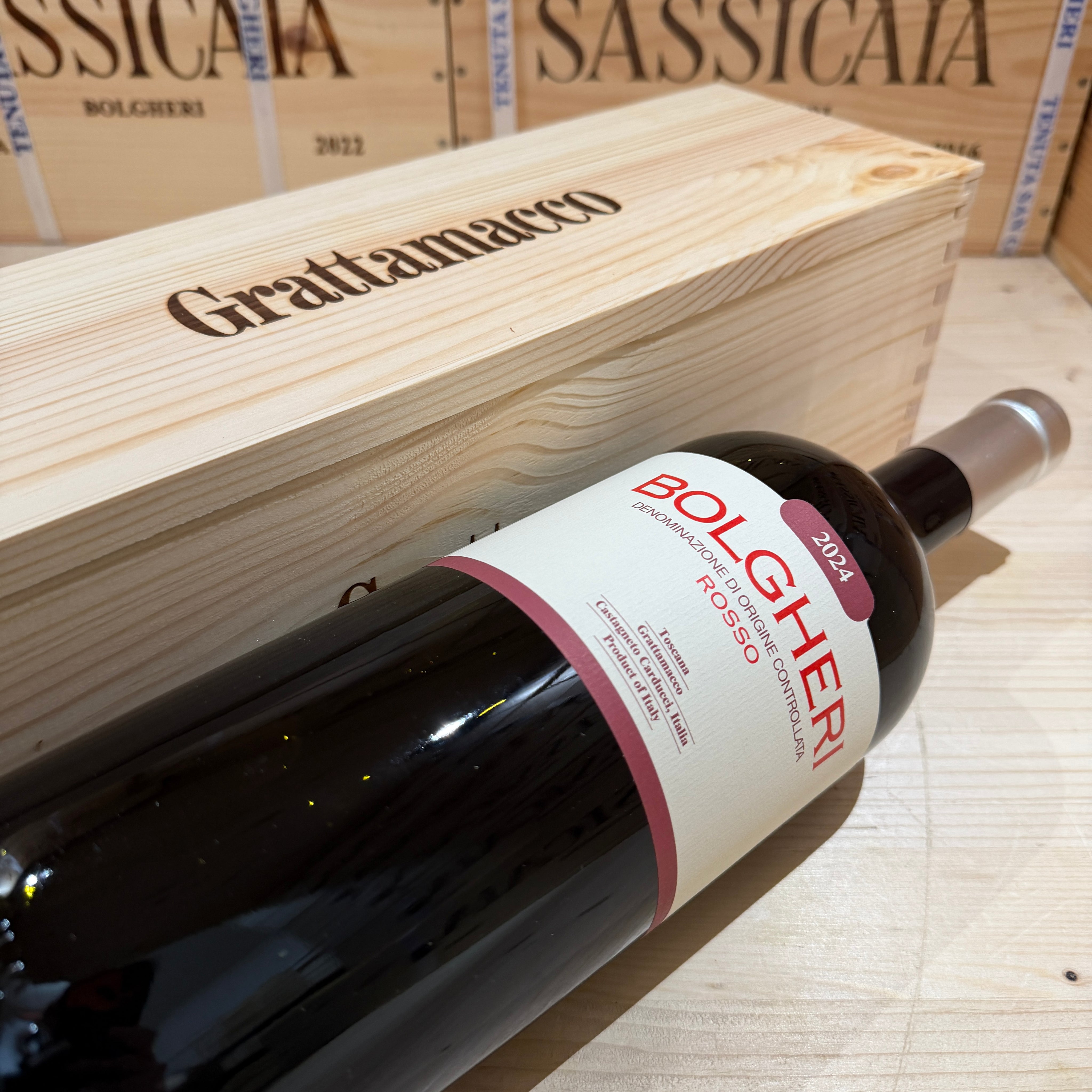 Bolgheri Rosso DOC 2024 Magnum Tenuta Grattamacco - in Cassa Legno