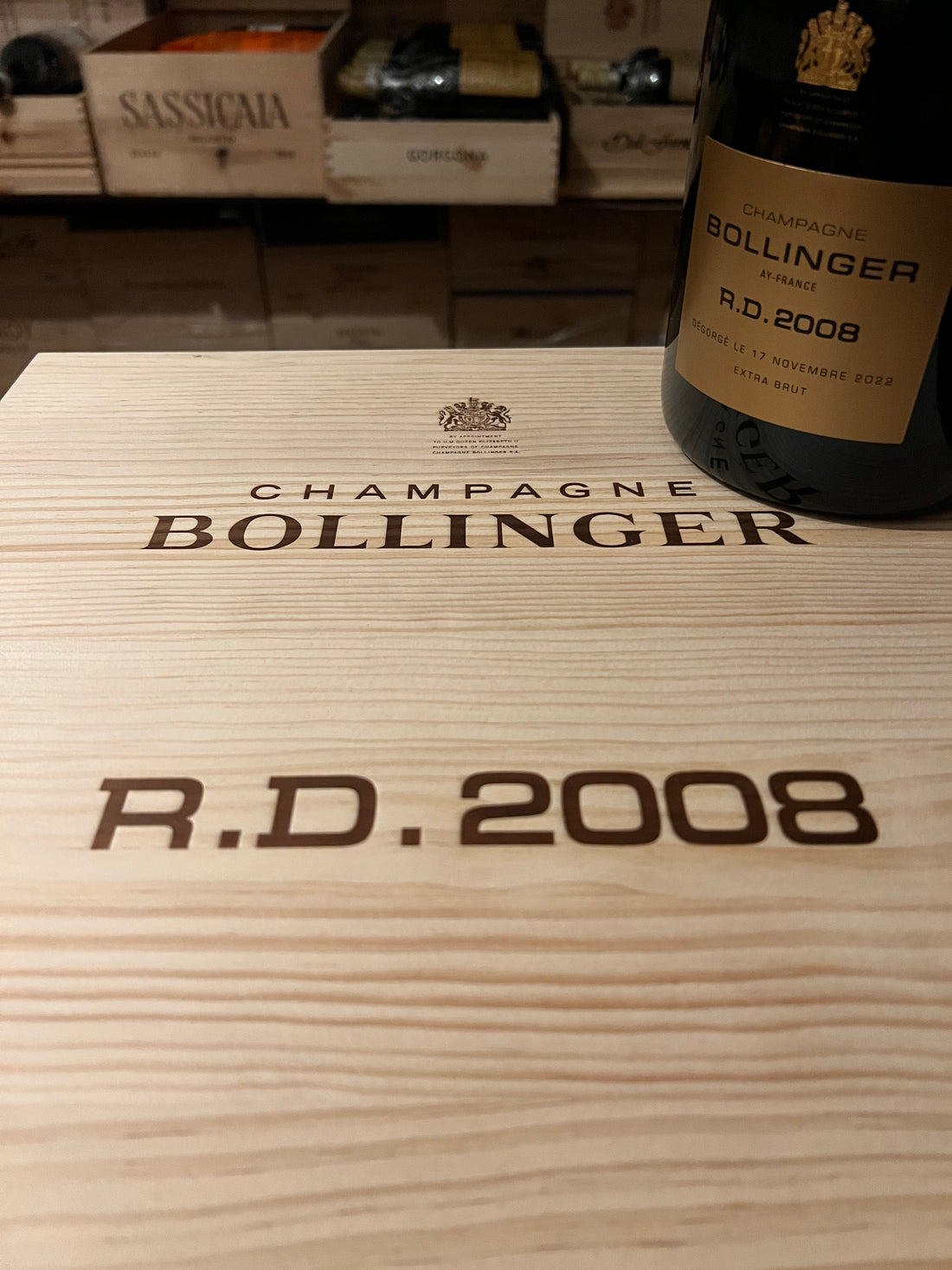Bollinger RD 2008 Cassa Legno 6 Bottiglie