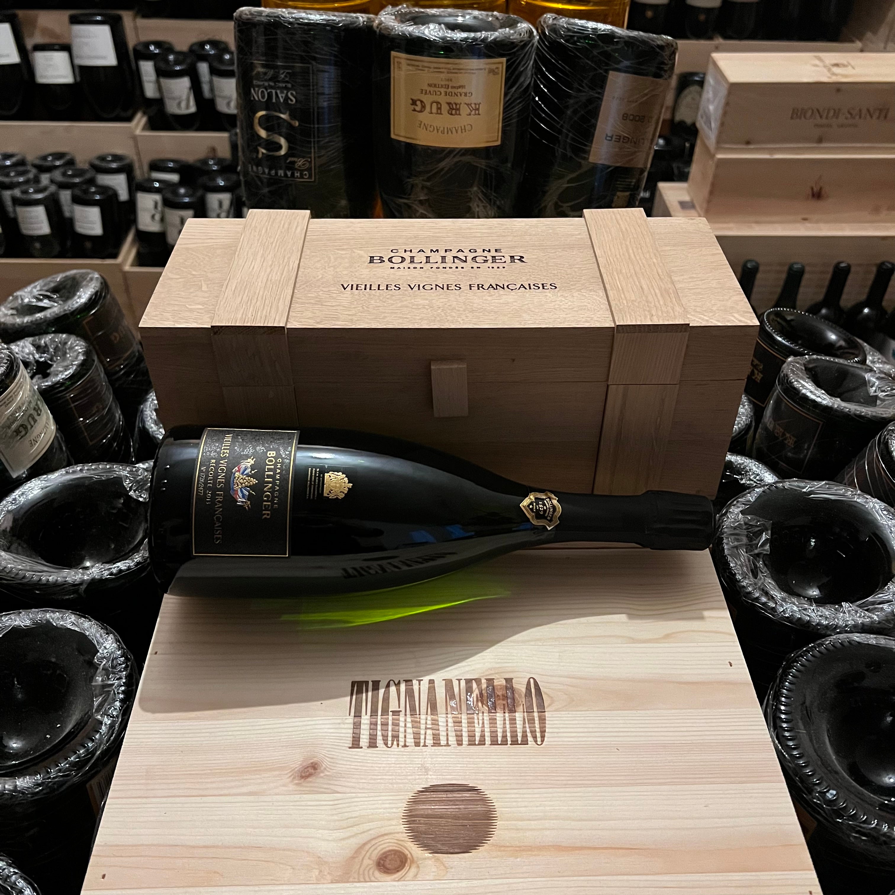Bollinger Vieilles Vignes Françaises 2013 in Cassa Legno