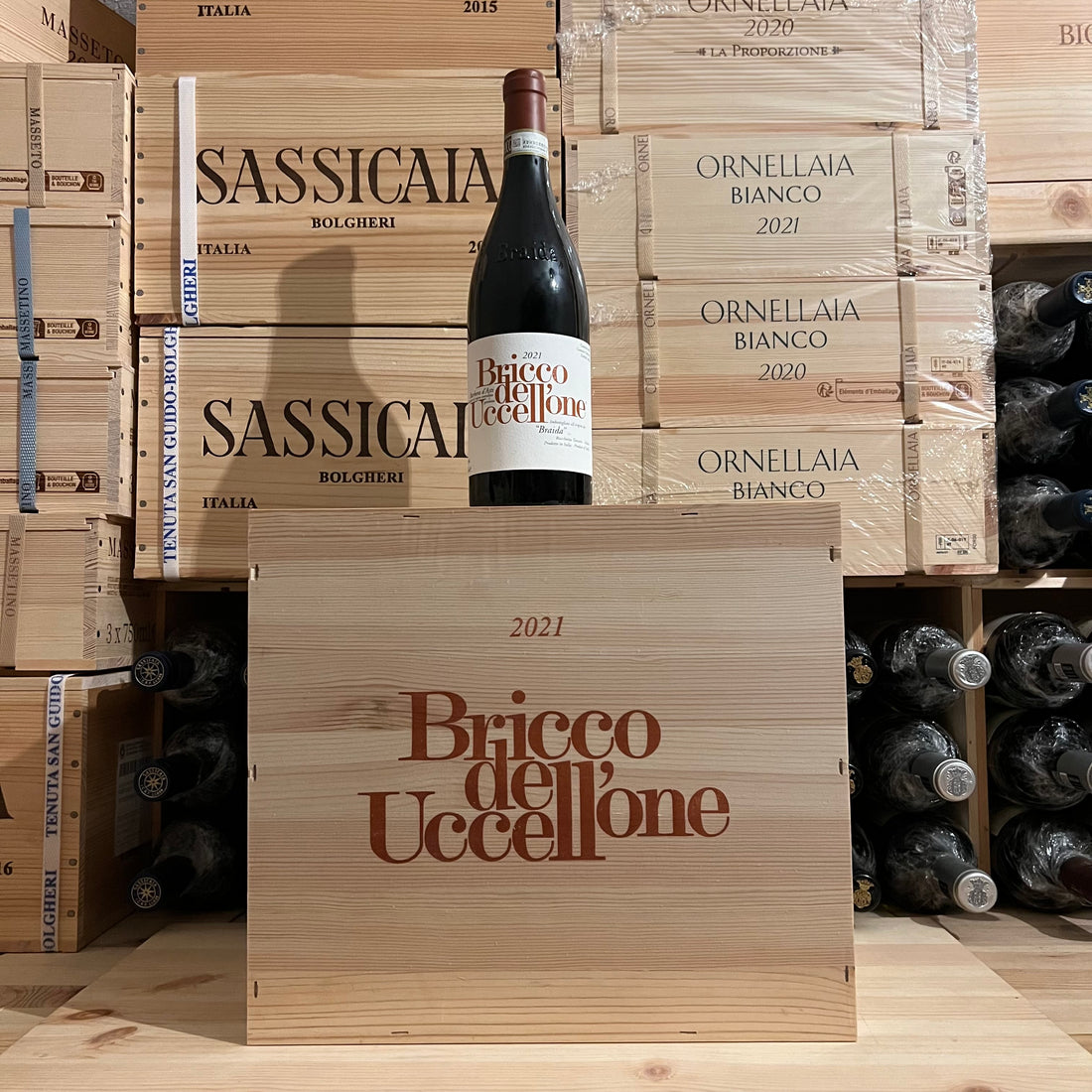 Bricco dell'Uccellone 2021 Barbera d'Asti DOCG Braida - Cassa Legno 6 Bottiglie