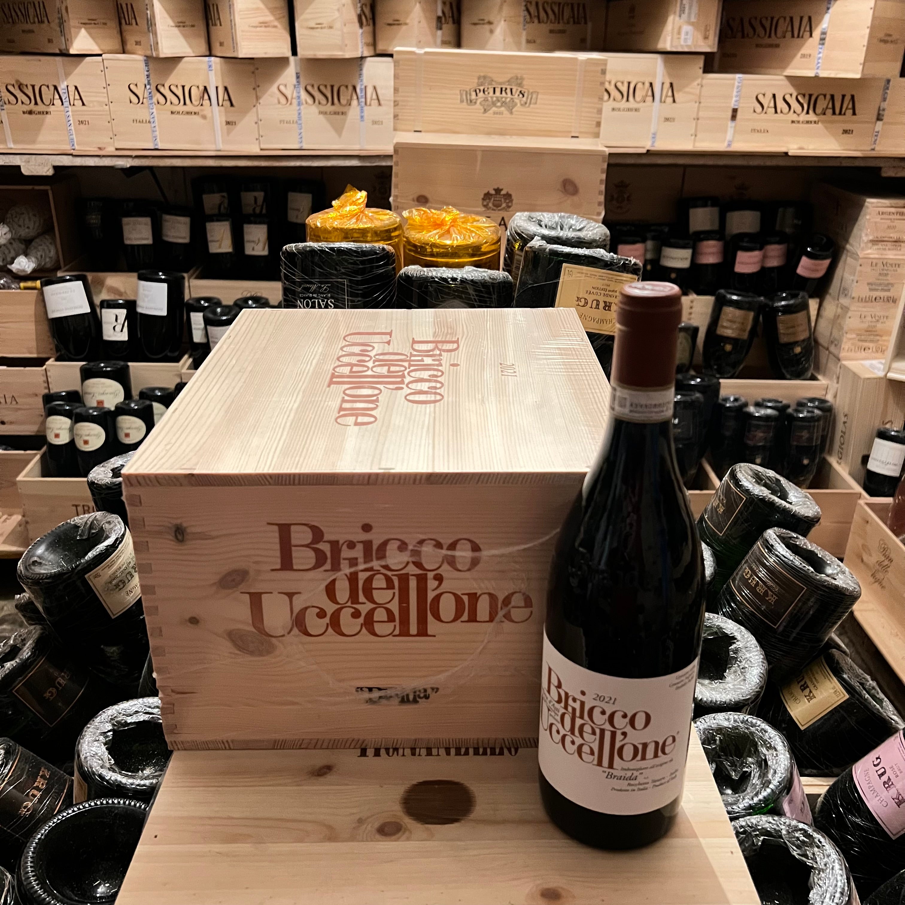 Bricco dell'Uccellone 2021 Barbera d'Asti DOCG Braida - Cassa Legno 6 Bottiglie