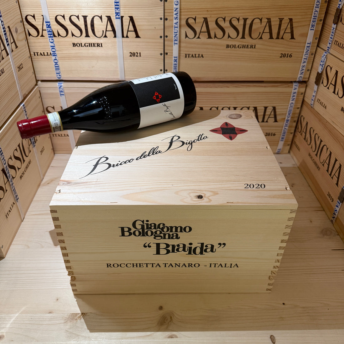 Bricco della Bigotta 2020 Barbera d'Asti DOCG Braida - Cassa Legno 6 Bottiglie