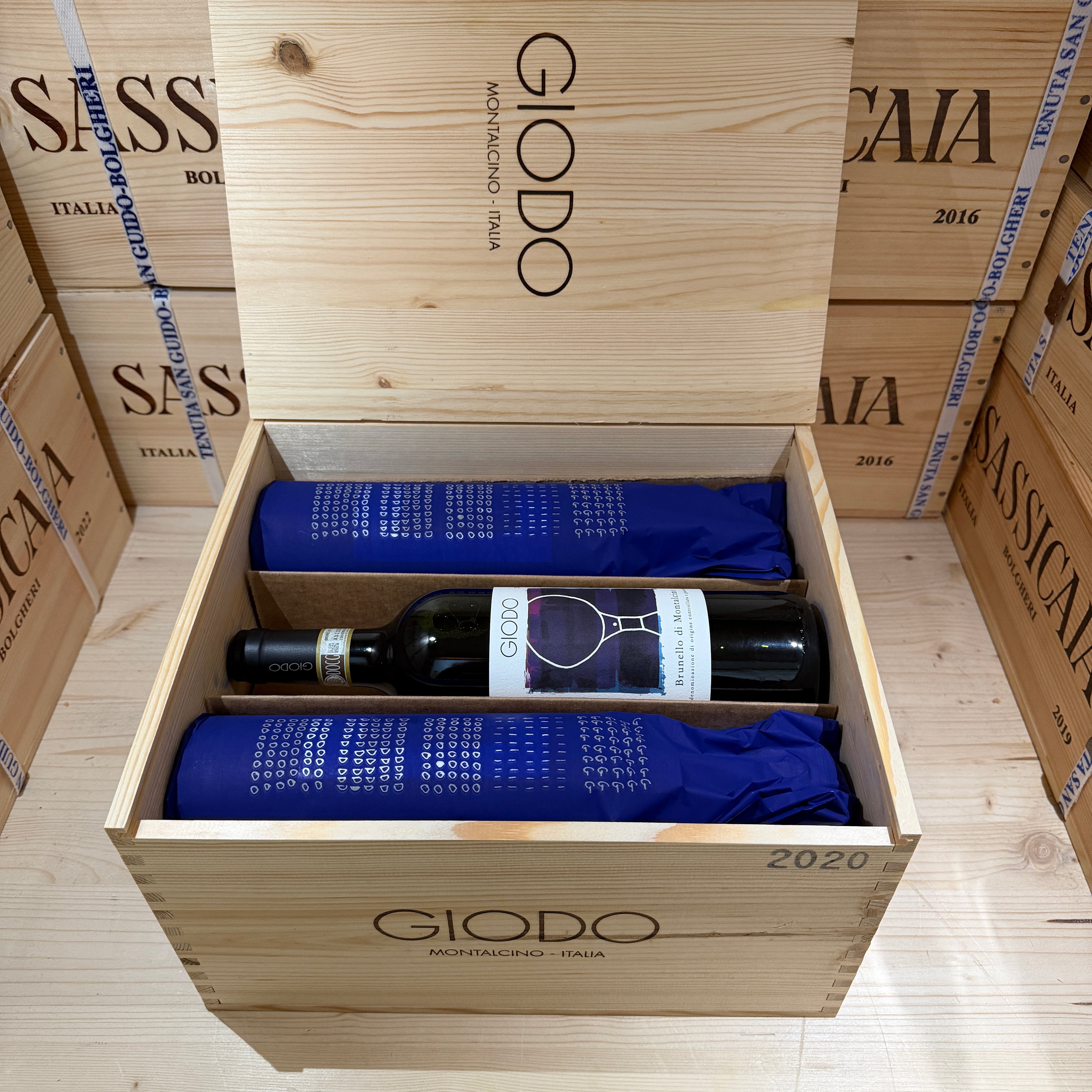 Brunello di Montalcino 2020 Giodo - Cassa Legno 6 Bottiglie