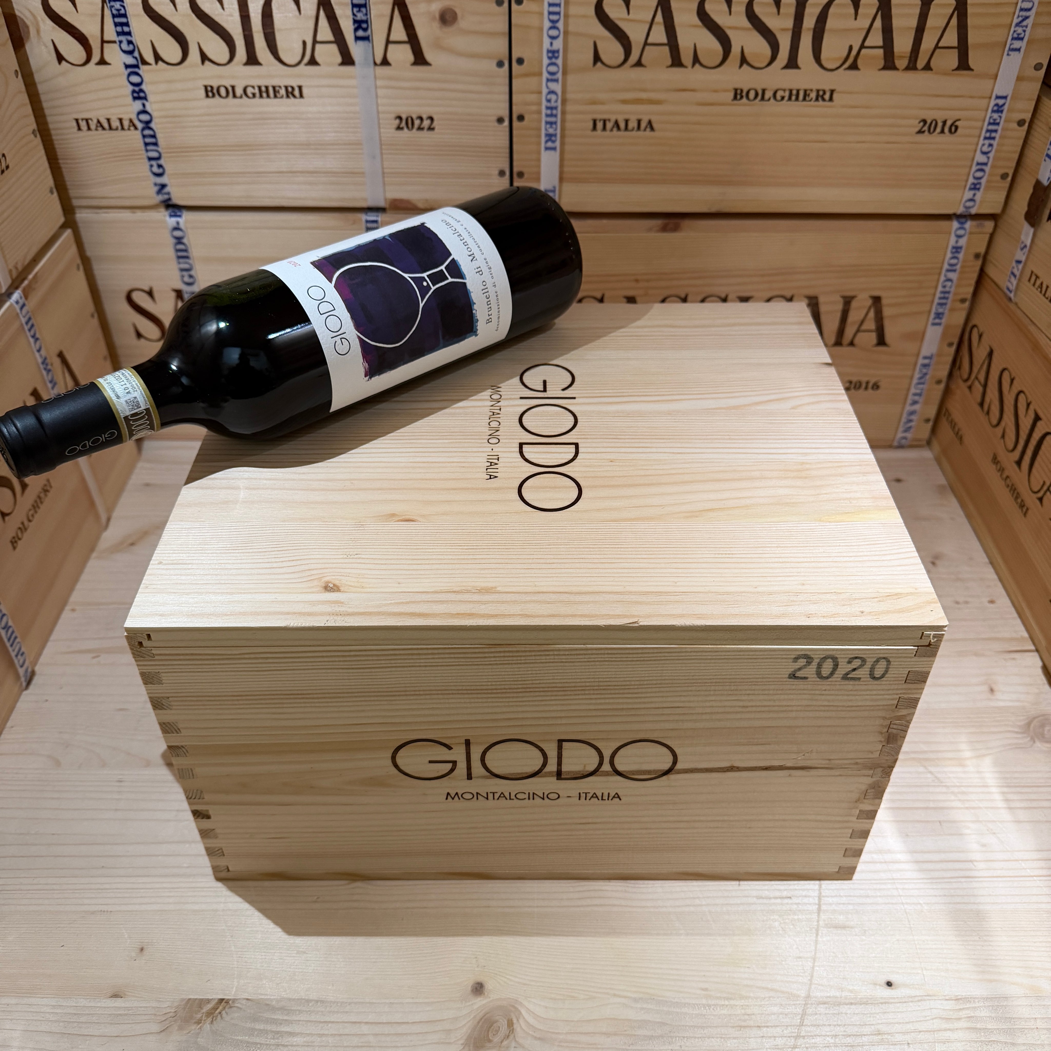 Brunello di Montalcino 2020 Giodo - Cassa Legno 6 Bottiglie