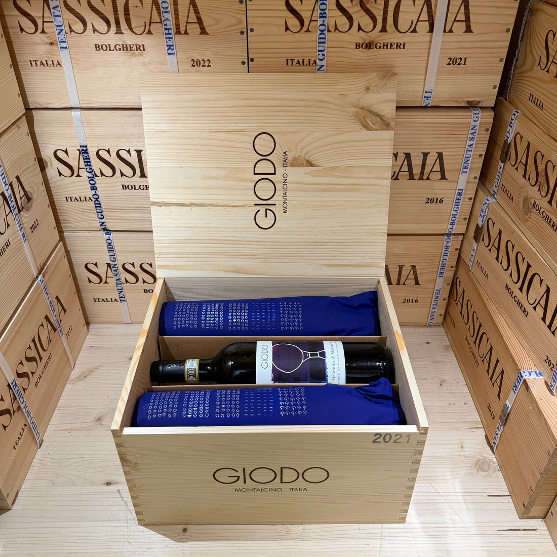 Brunello di Montalcino 2021 Giodo - Cassa Legno 6 Bottiglie