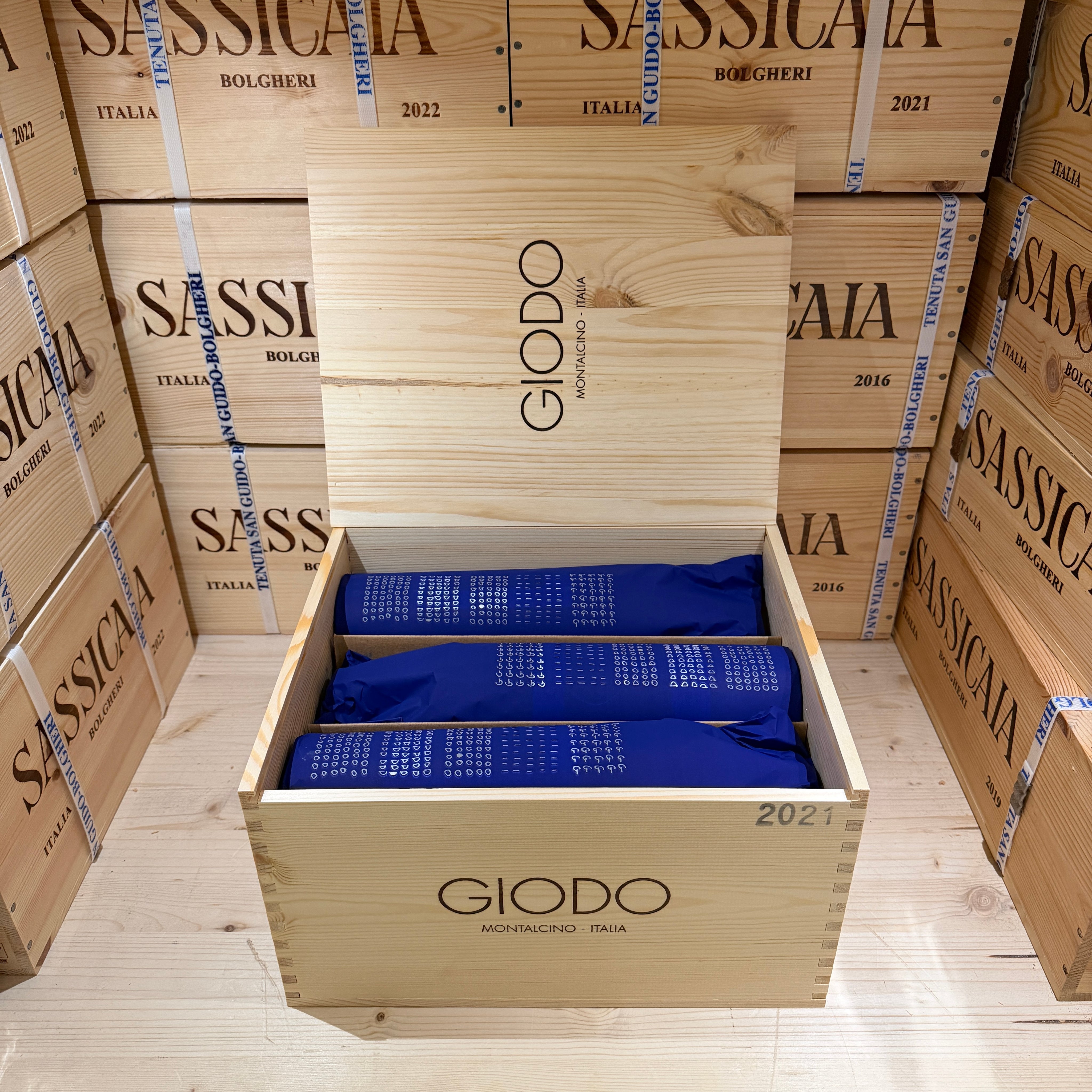 Brunello di Montalcino 2021 Giodo - Cassa Legno 6 Bottiglie