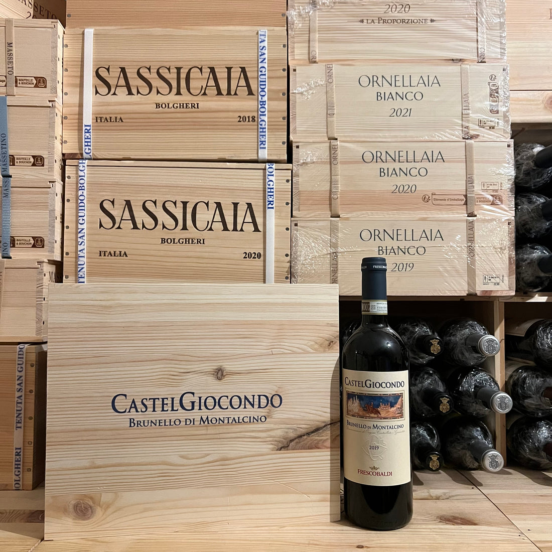 Brunello di Montalcino Castelgiocondo 2019 Marchesi Frescobaldi - Cassa Legno 3 Bottiglie