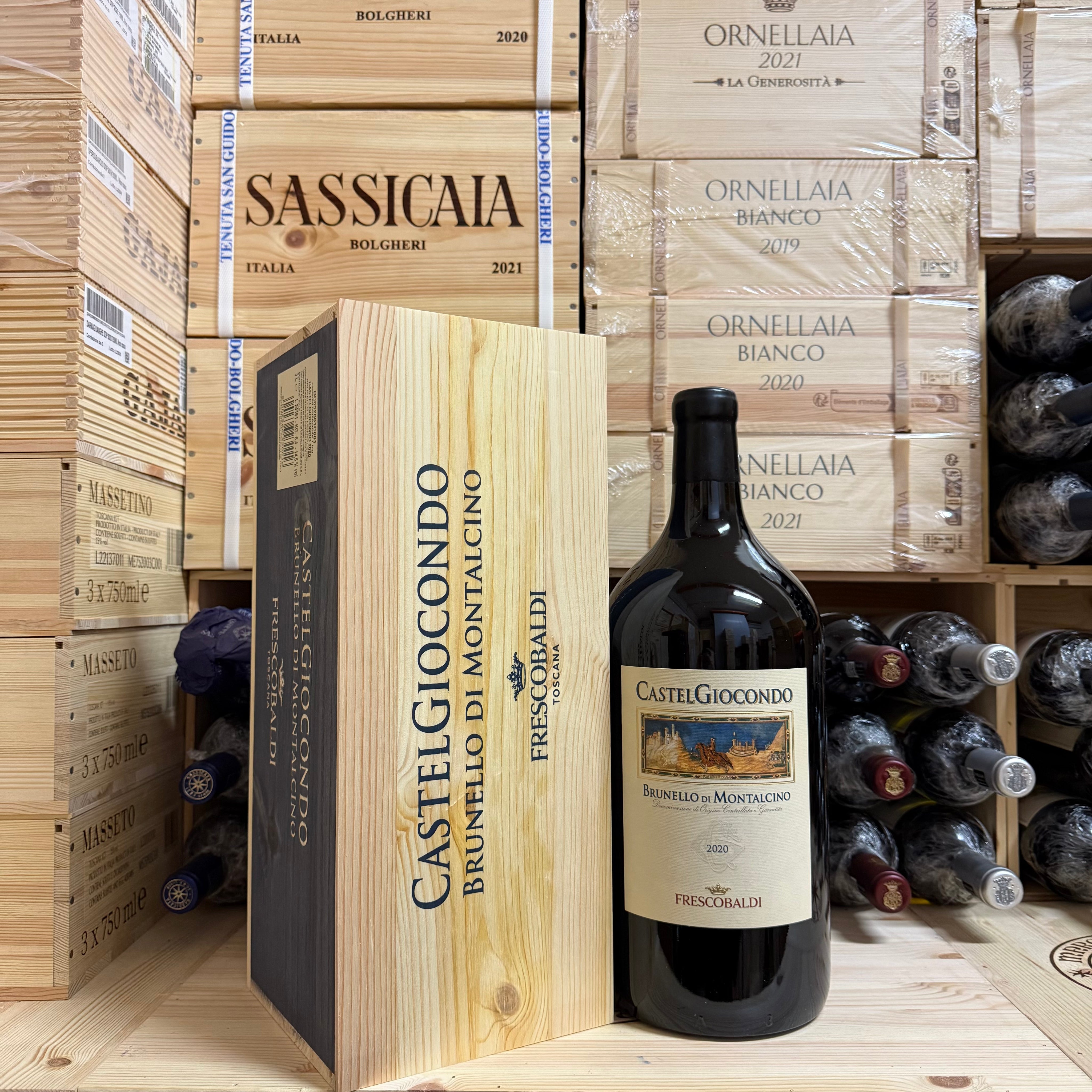 Brunello di Montalcino Castelgiocondo 2020 Jeroboam Marchesi Frescobaldi - in Cassa Legno