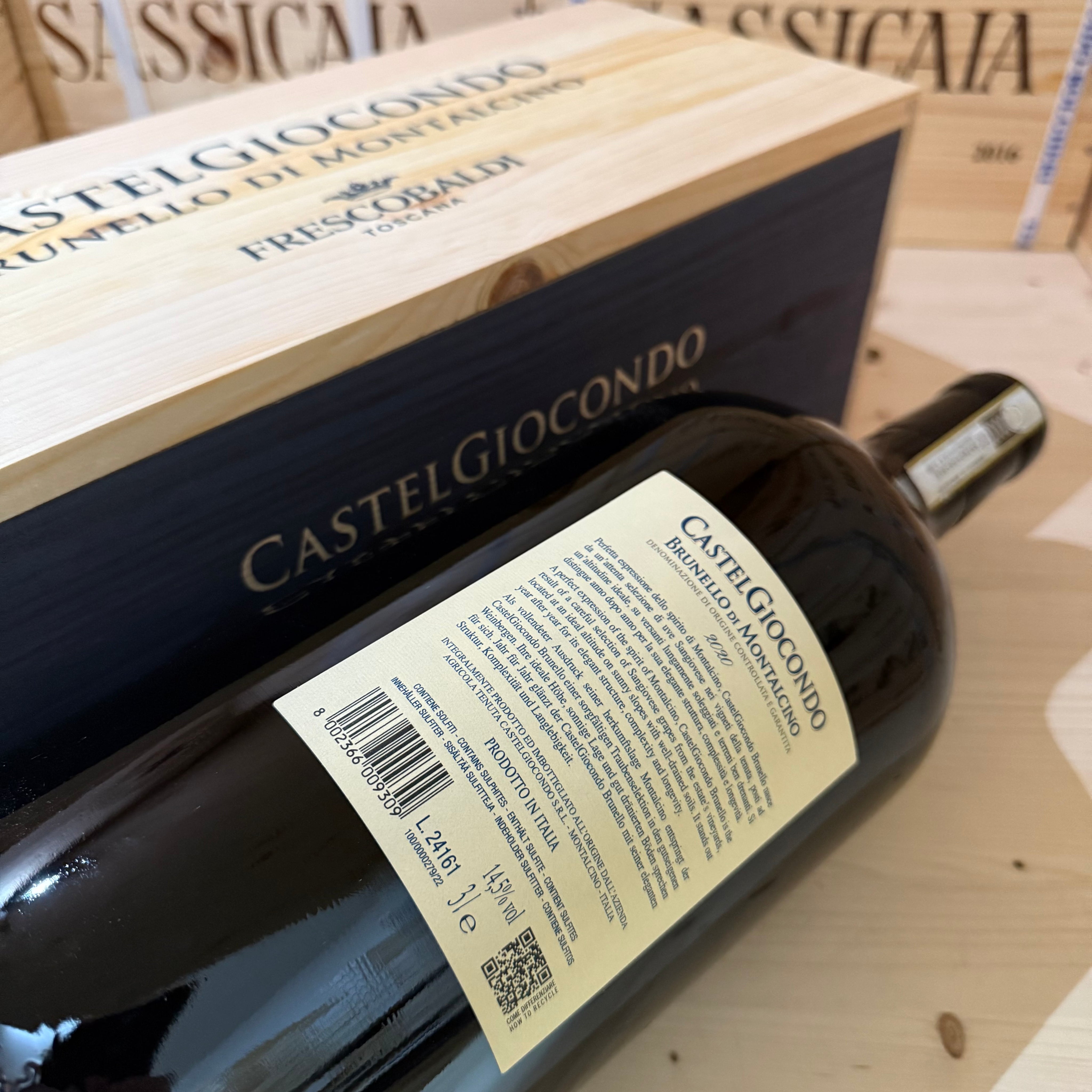 Brunello di Montalcino Castelgiocondo 2020 Jeroboam Marchesi Frescobaldi - in Cassa Legno