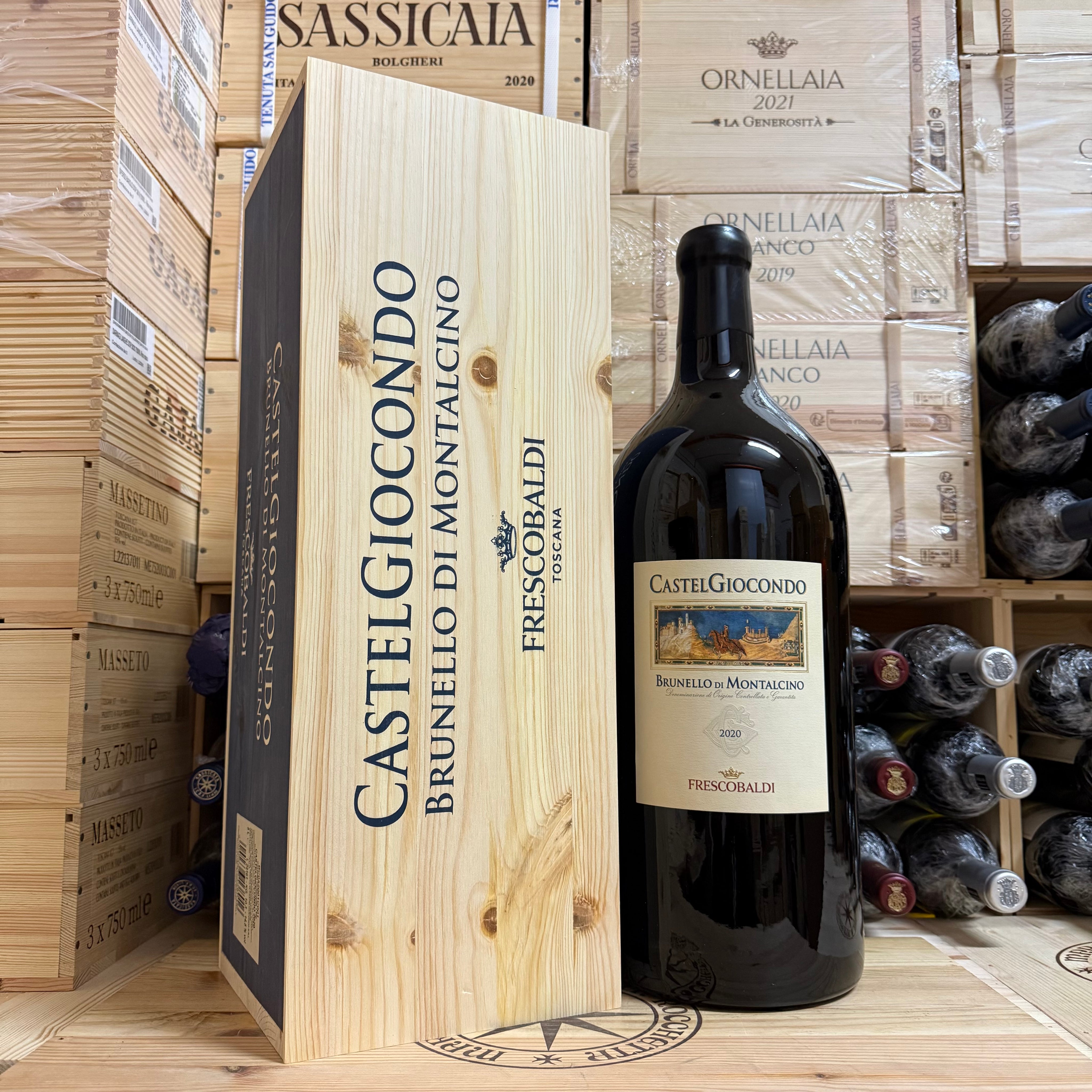Brunello di Montalcino Castelgiocondo 2020 McKenzie Marchesi Frescobaldi - 5 Litri in Cassa Legno