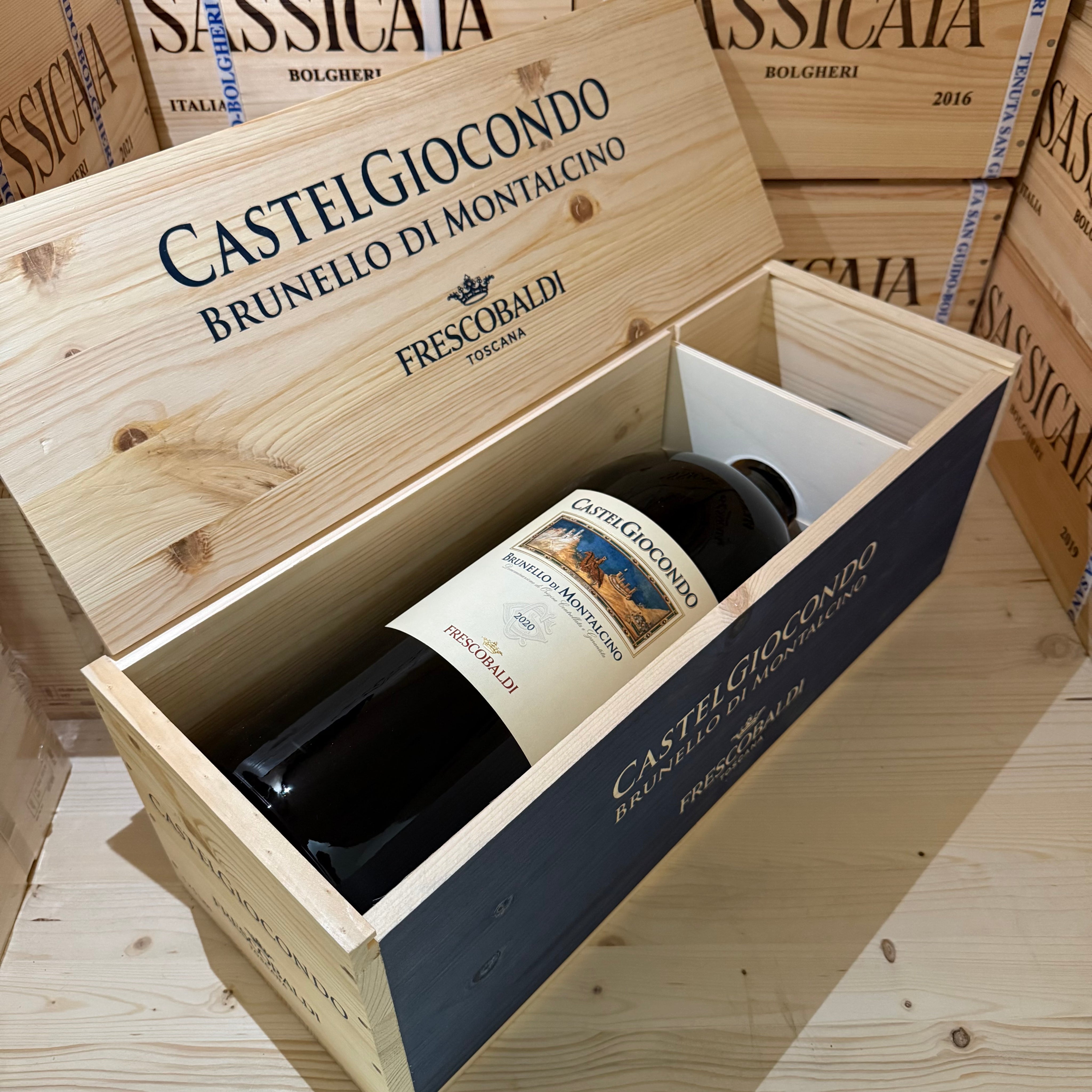 Brunello di Montalcino Castelgiocondo 2020 McKenzie Marchesi Frescobaldi - 5 Litri in Cassa Legno