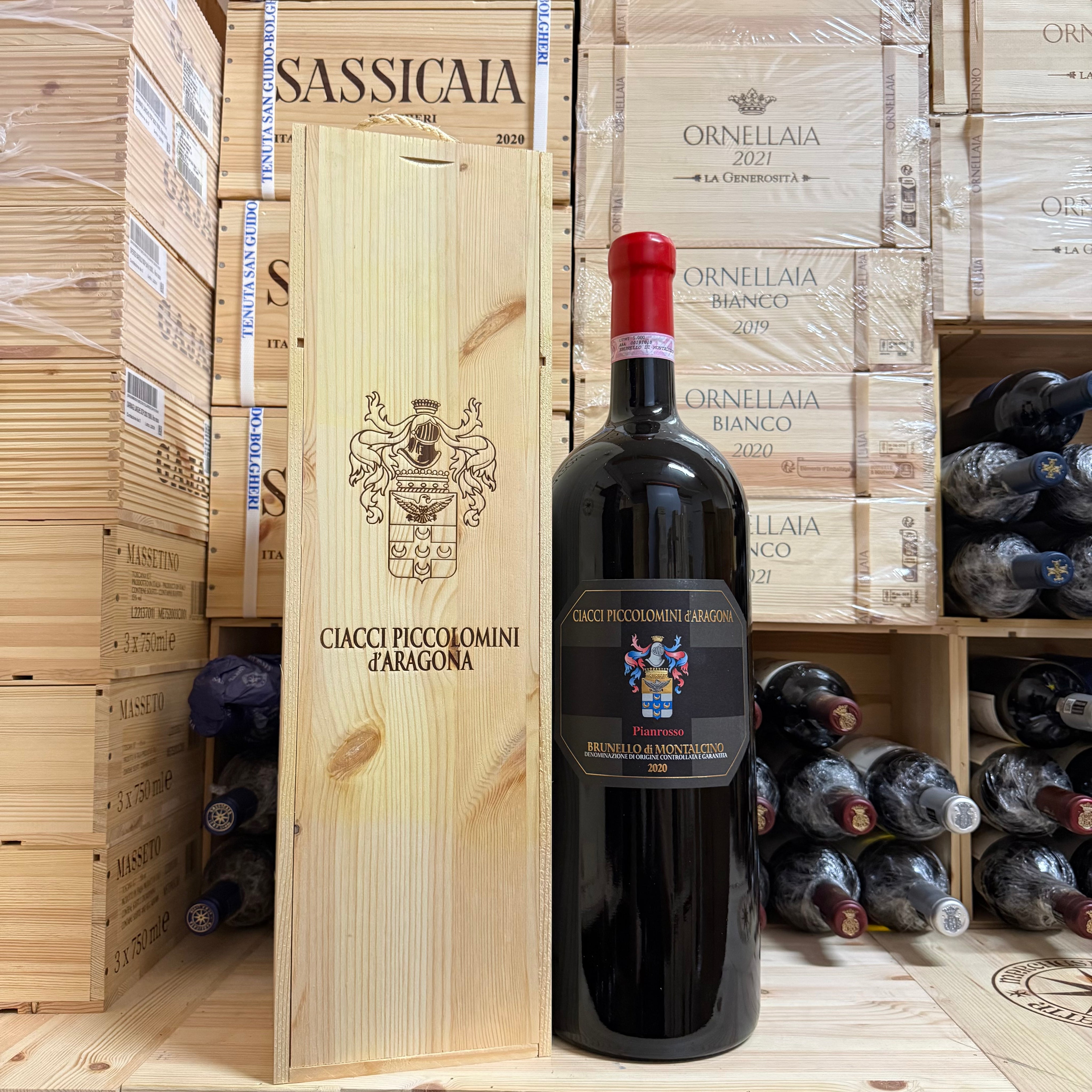 Brunello di Montalcino DOCG Pianrosso 2020 McKenzie 5 Litri Ciacci Piccolomini d'Aragona - in Cassa Legno