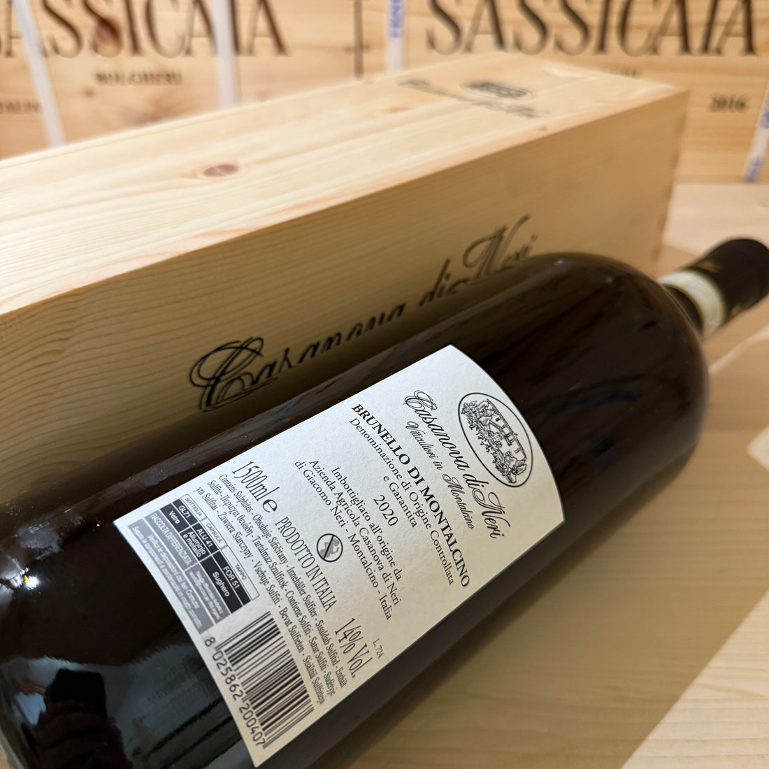 Brunello di Montalcino Etichetta Bianca 2020 Magnum Casanova di Neri - in Cassa Legno