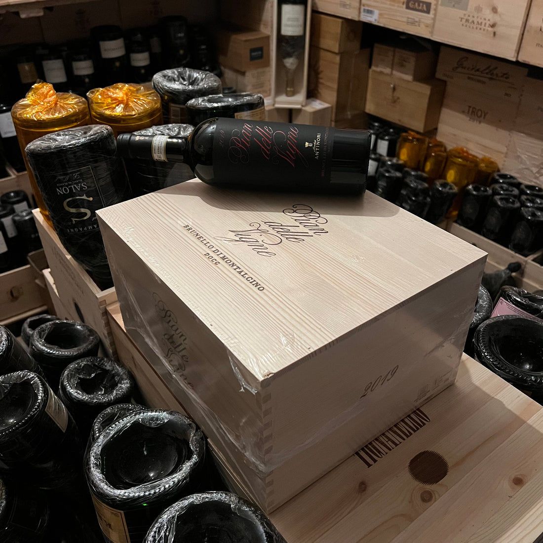 Brunello di Montalcino Pian delle Vigne 2019 Marchesi Antinori - Cassa Legno 6 Bottiglie