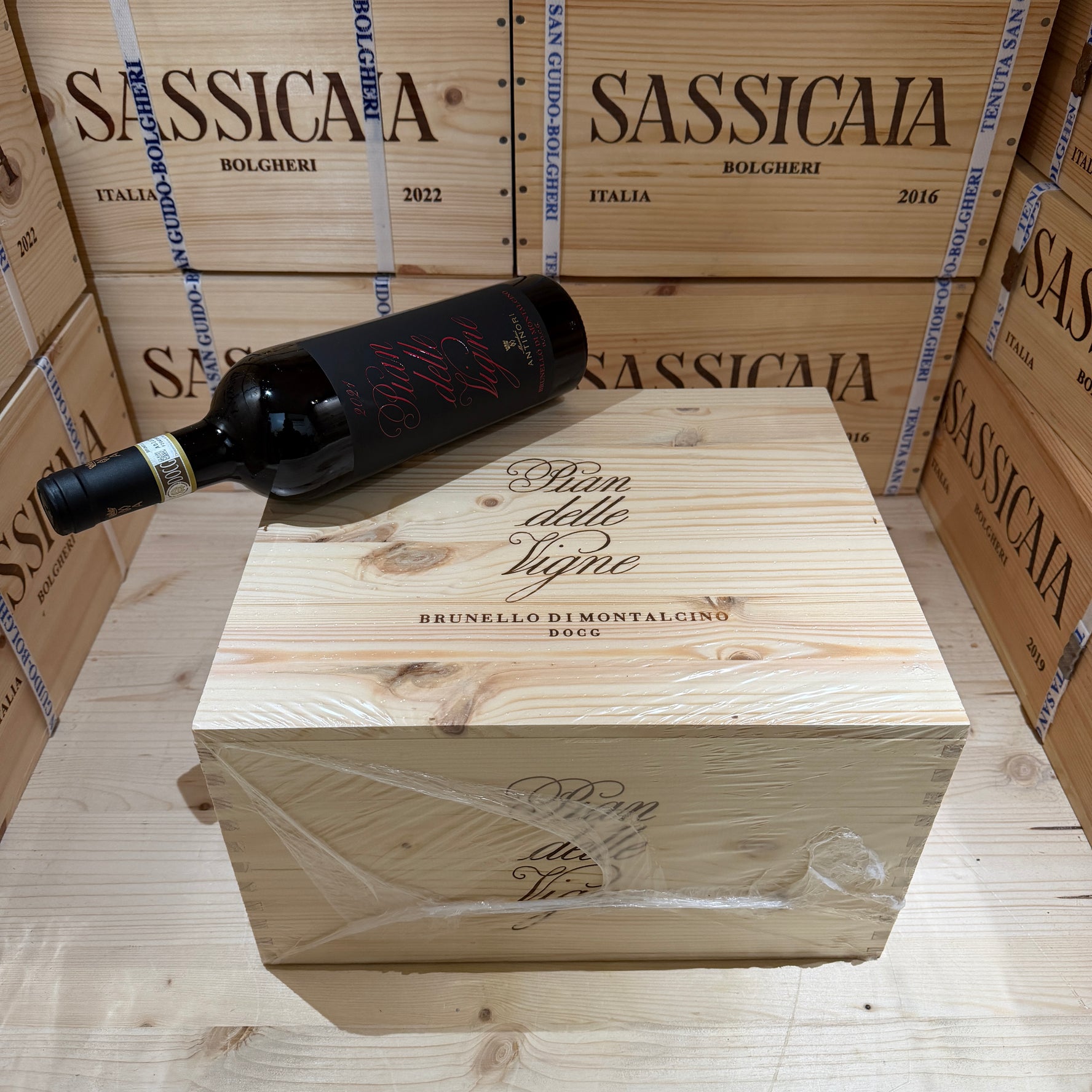 Brunello di Montalcino Pian delle Vigne 2021 Marchesi Antinori - Cassa Legno 6 Bottiglie