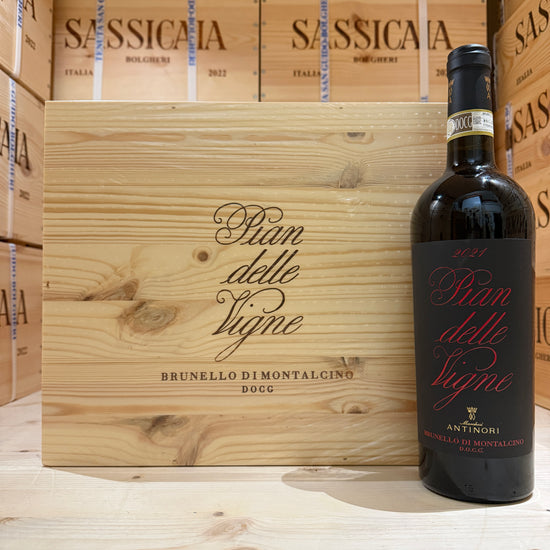 Brunello di Montalcino Pian delle Vigne 2021 Marchesi Antinori - Cassa Legno 6 Bottiglie