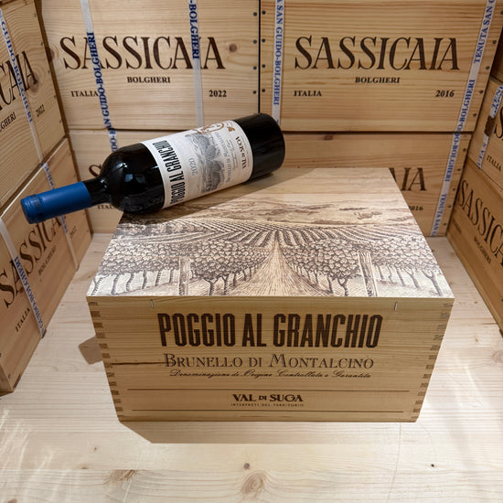 Brunello di Montalcino Poggio al Granchio 2020 Val di Suga - Cassa Legno 6 Bottiglie
