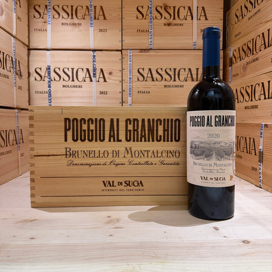 Brunello di Montalcino Poggio al Granchio 2020 Val di Suga - Cassa Legno 6 Bottiglie