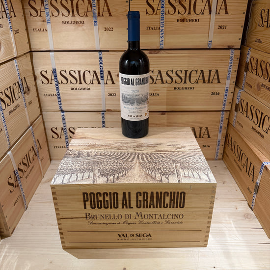 Brunello di Montalcino Poggio al Granchio 2020 Val di Suga - Cassa Legno 6 Bottiglie