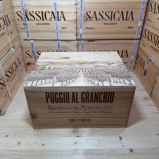 Brunello di Montalcino Poggio al Granchio 2021 Val di Suga - Cassa Legno 6 Bottiglie