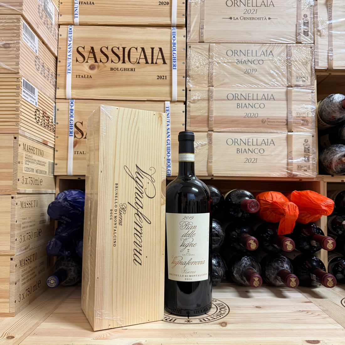Brunello di Montalcino Riserva Pian delle Vigne Vignaferrovia 2019 Magnum Marchesi Antinori - in Cassa Legno
