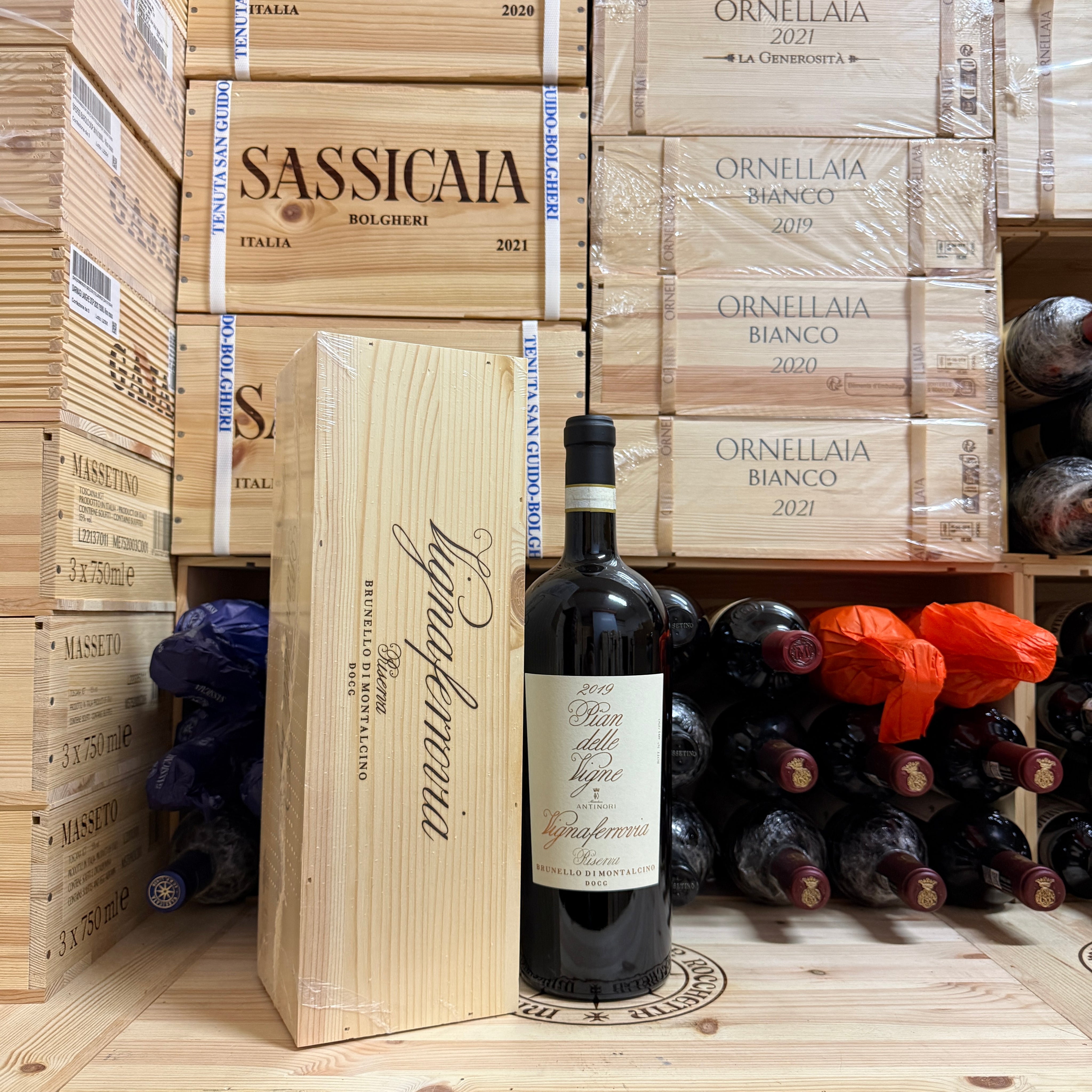 Brunello di Montalcino Riserva Pian delle Vigne Vignaferrovia 2019 Magnum Marchesi Antinori - in Cassa Legno