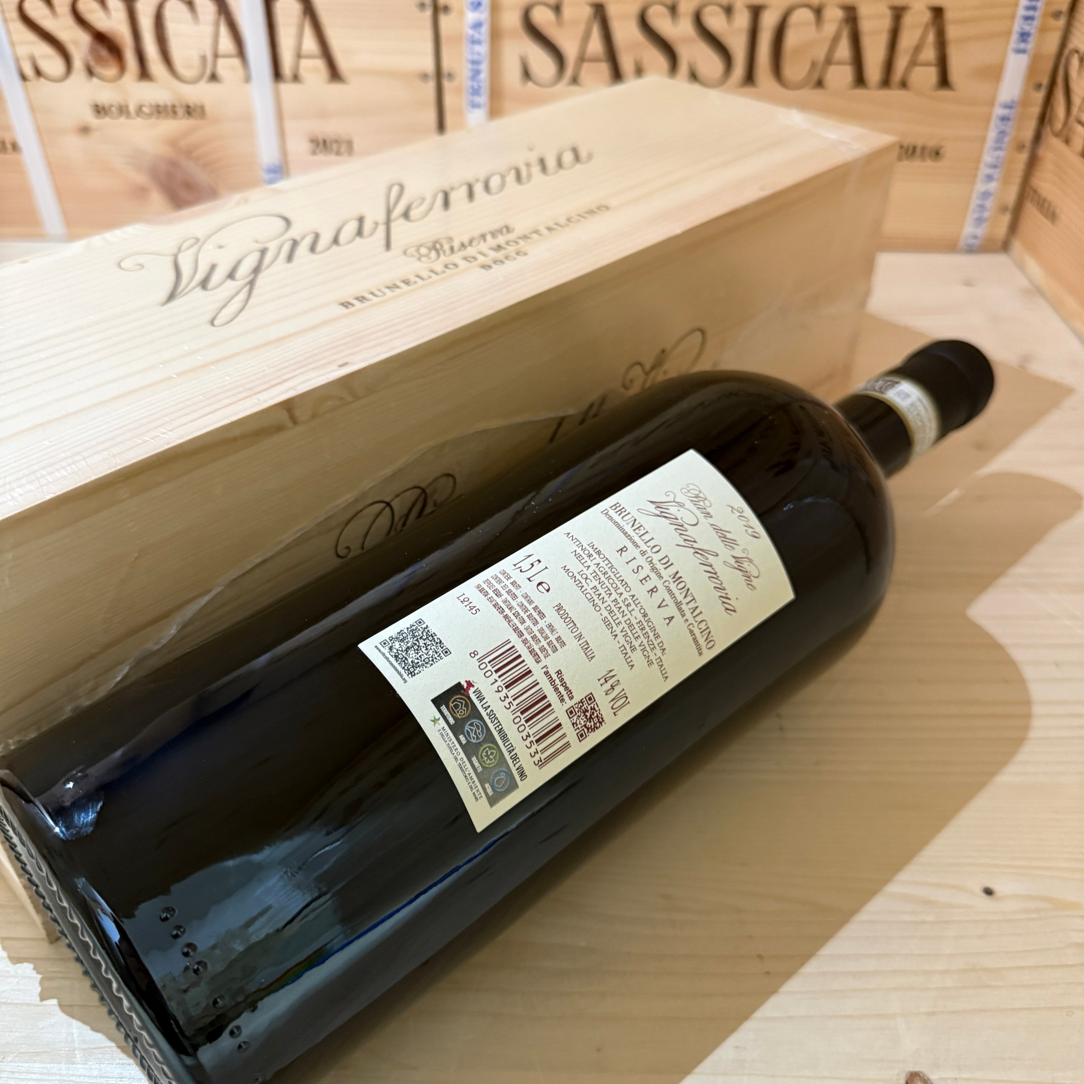 Brunello di Montalcino Riserva Pian delle Vigne Vignaferrovia 2019 Magnum Marchesi Antinori - in Cassa Legno