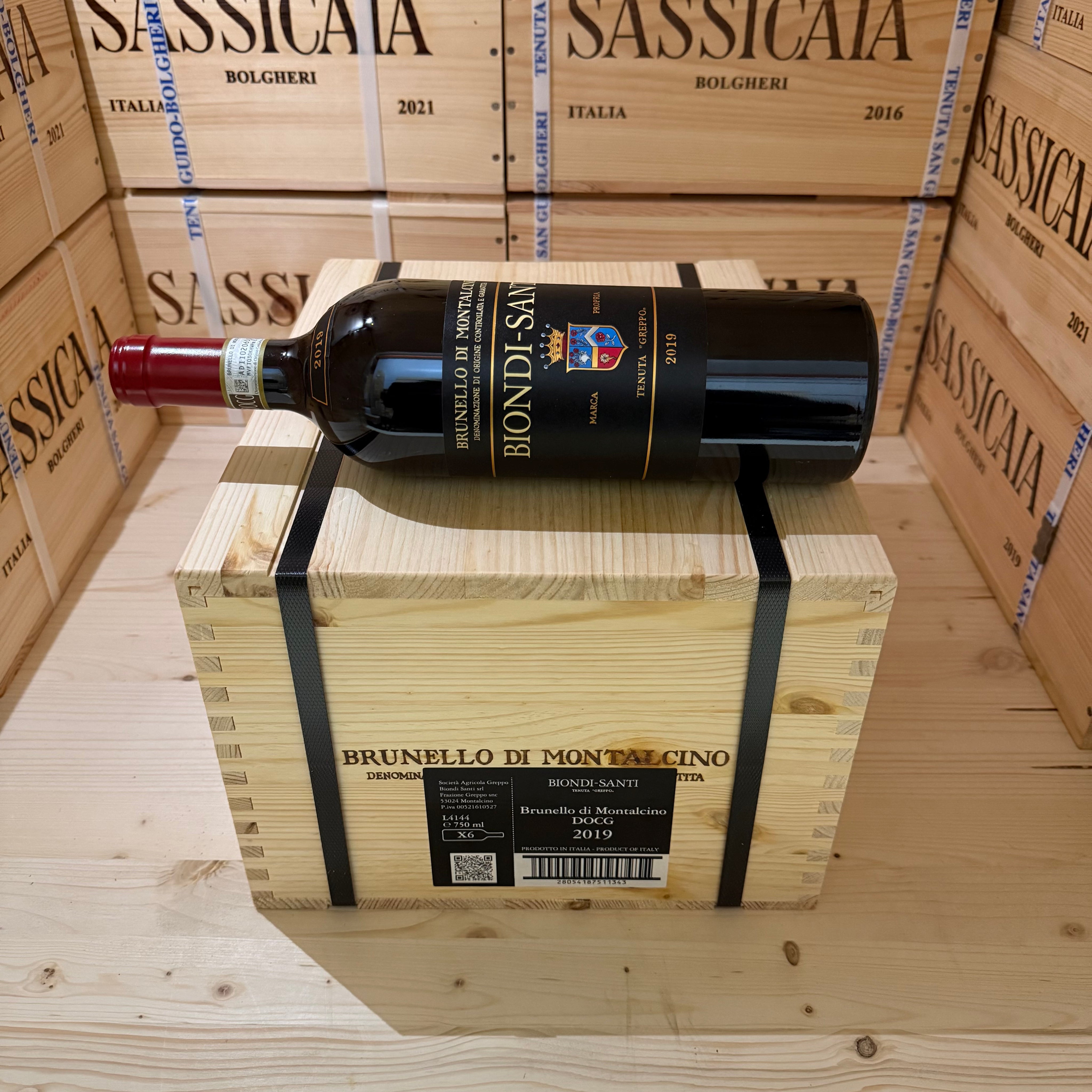 Brunello di Montalcino Tenuta Greppo 2019 Biondi Santi - Cassa Legno 6 Bottiglie
