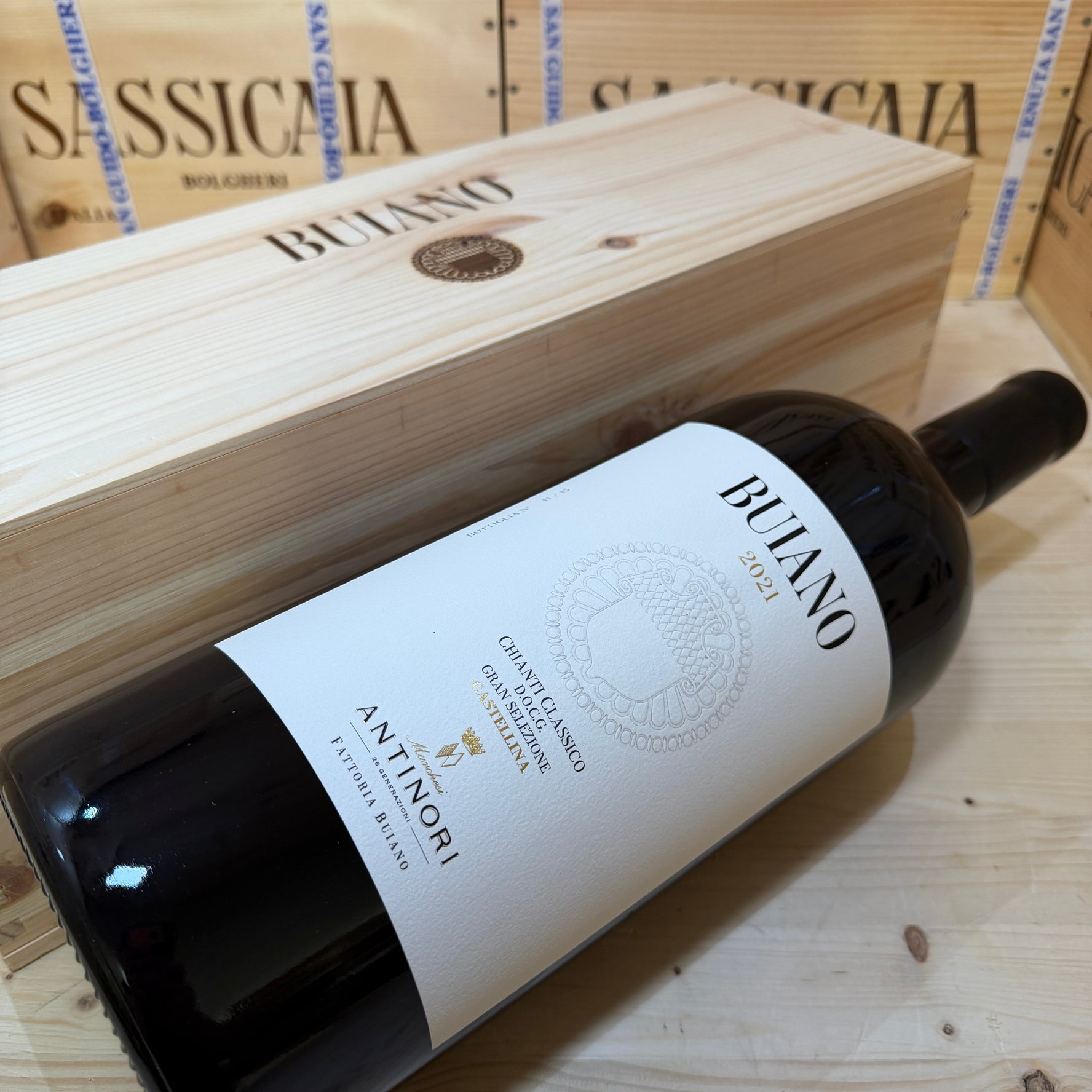 Buiano 2021 Jeroboam Chianti Classico Gran Selezione Castellina Marchesi Antinori - in Cassa Legno
