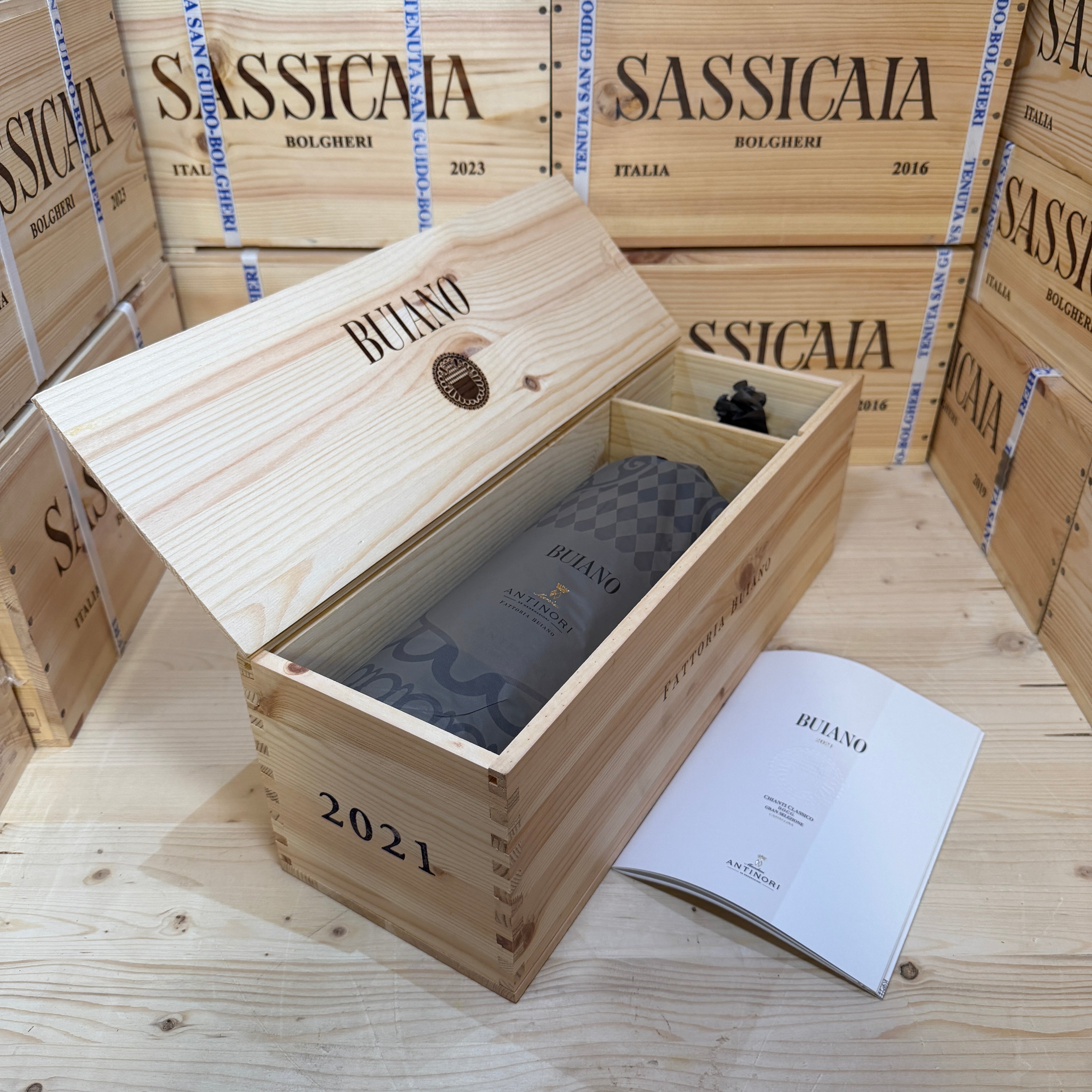 Buiano 2021 Jeroboam Chianti Classico Gran Selezione Castellina Marchesi Antinori - in Cassa Legno