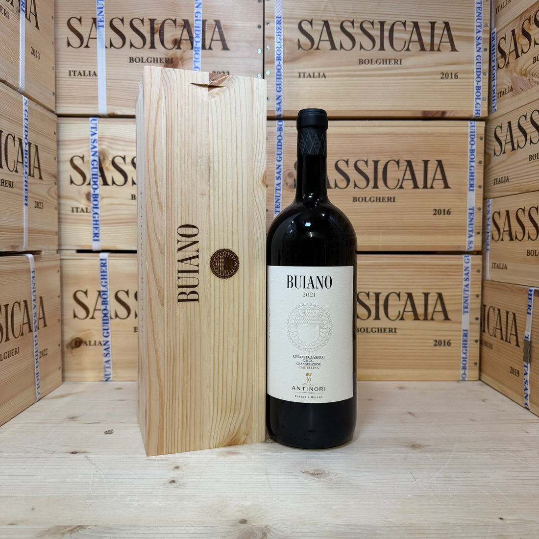 Buiano 2021 Magnum Chianti Classico Gran Selezione Castellina Marchesi Antinori - in Cassa Legno