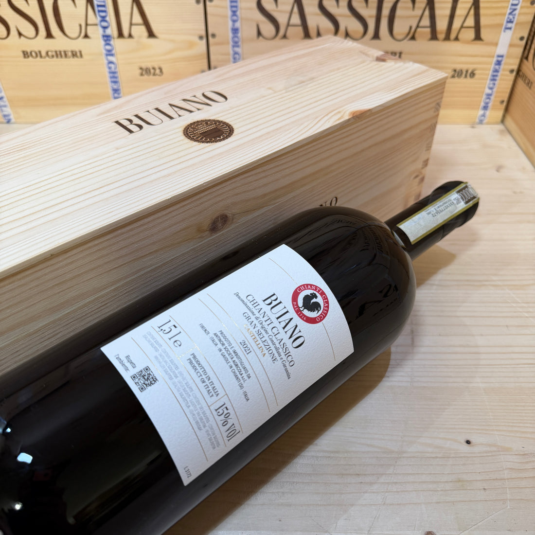Buiano 2021 Magnum Chianti Classico Gran Selezione Castellina Marchesi Antinori - in Cassa Legno