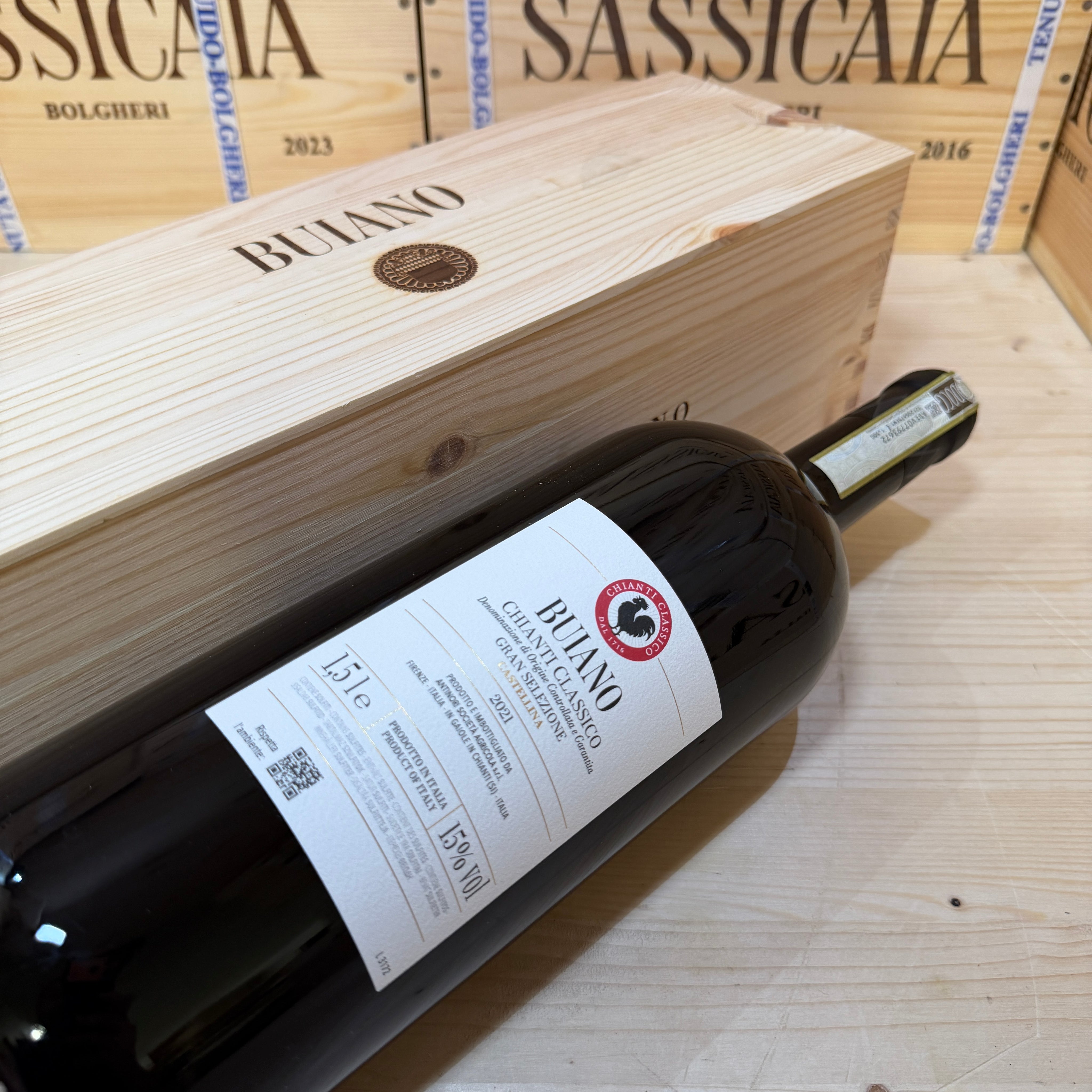 Buiano 2021 Magnum Chianti Classico Gran Selezione Castellina Marchesi Antinori - in Cassa Legno